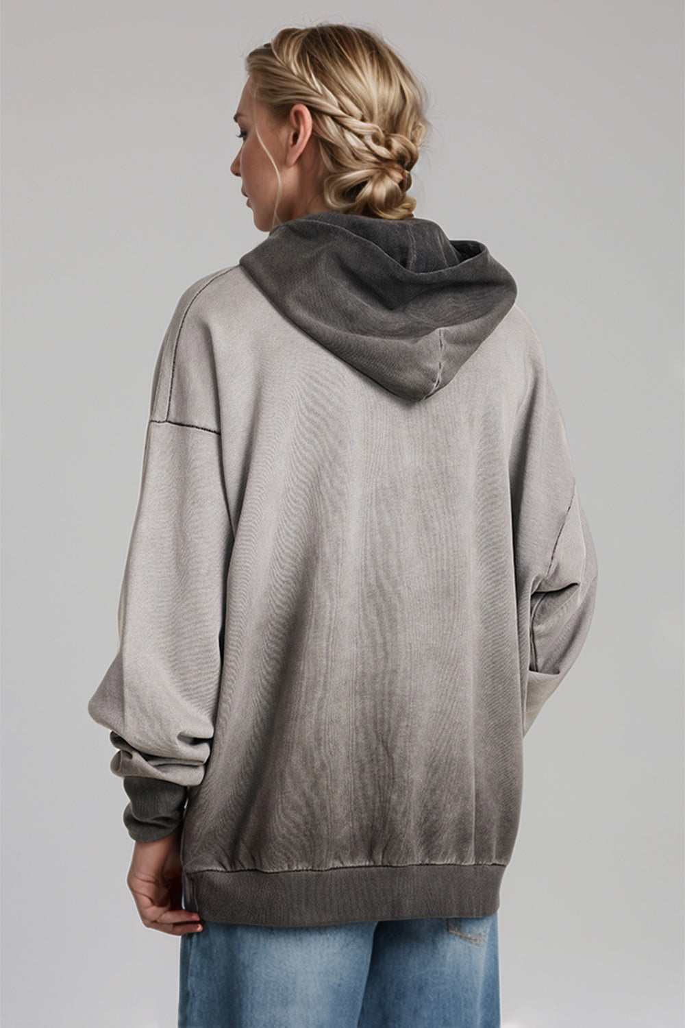 Basic Bae Drop Shoulder Long Sleeve Hoodie with Kangaroo Pocket-TOPS / DRESSES-[Adult]-[Female]-2022 Online Blue Zone Planet