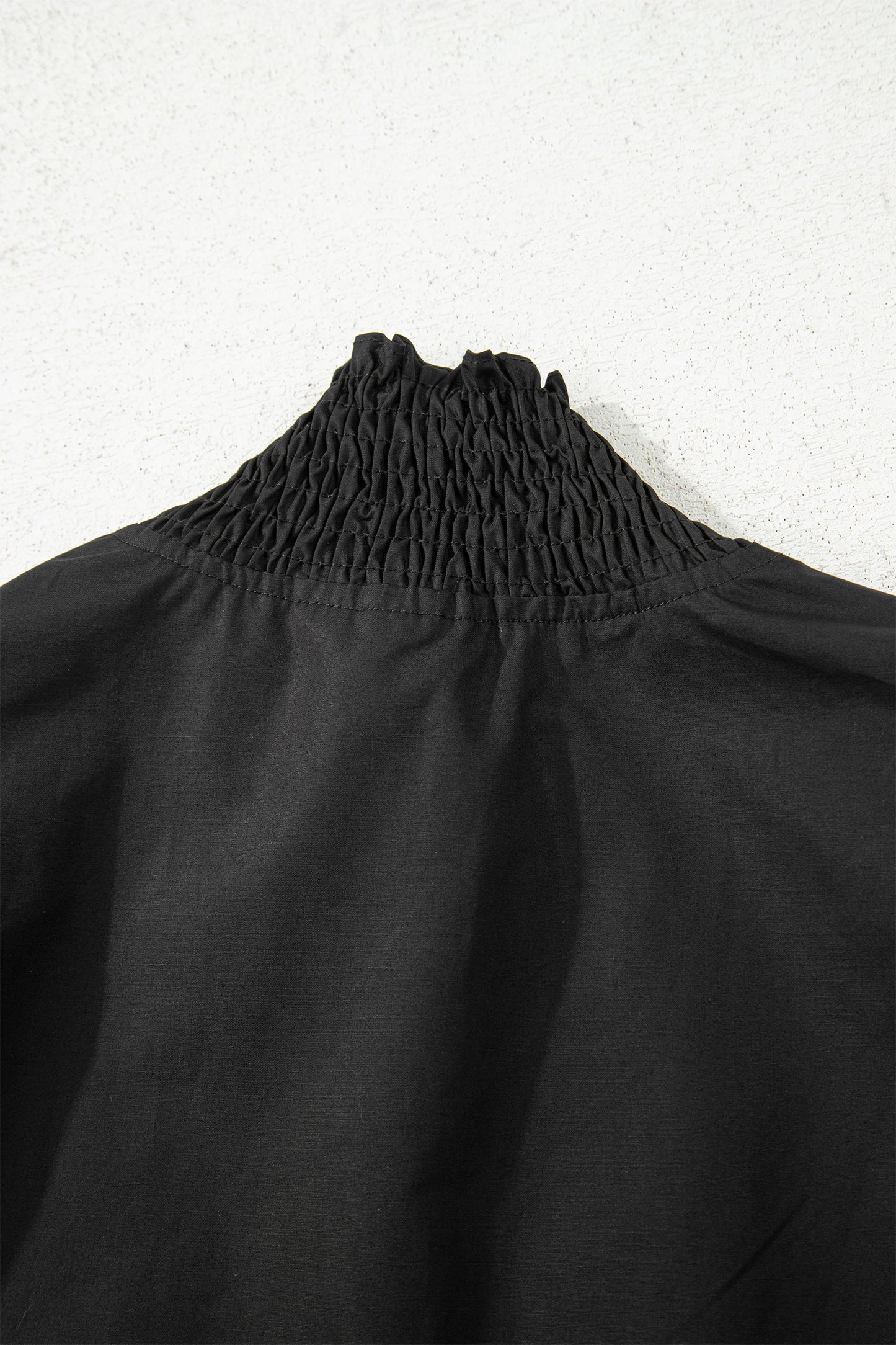 Black Puffy Flounce Sleeve Leopard Trim V Neck Blouse-Tops/Blouses & Shirts-[Adult]-[Female]-2022 Online Blue Zone Planet