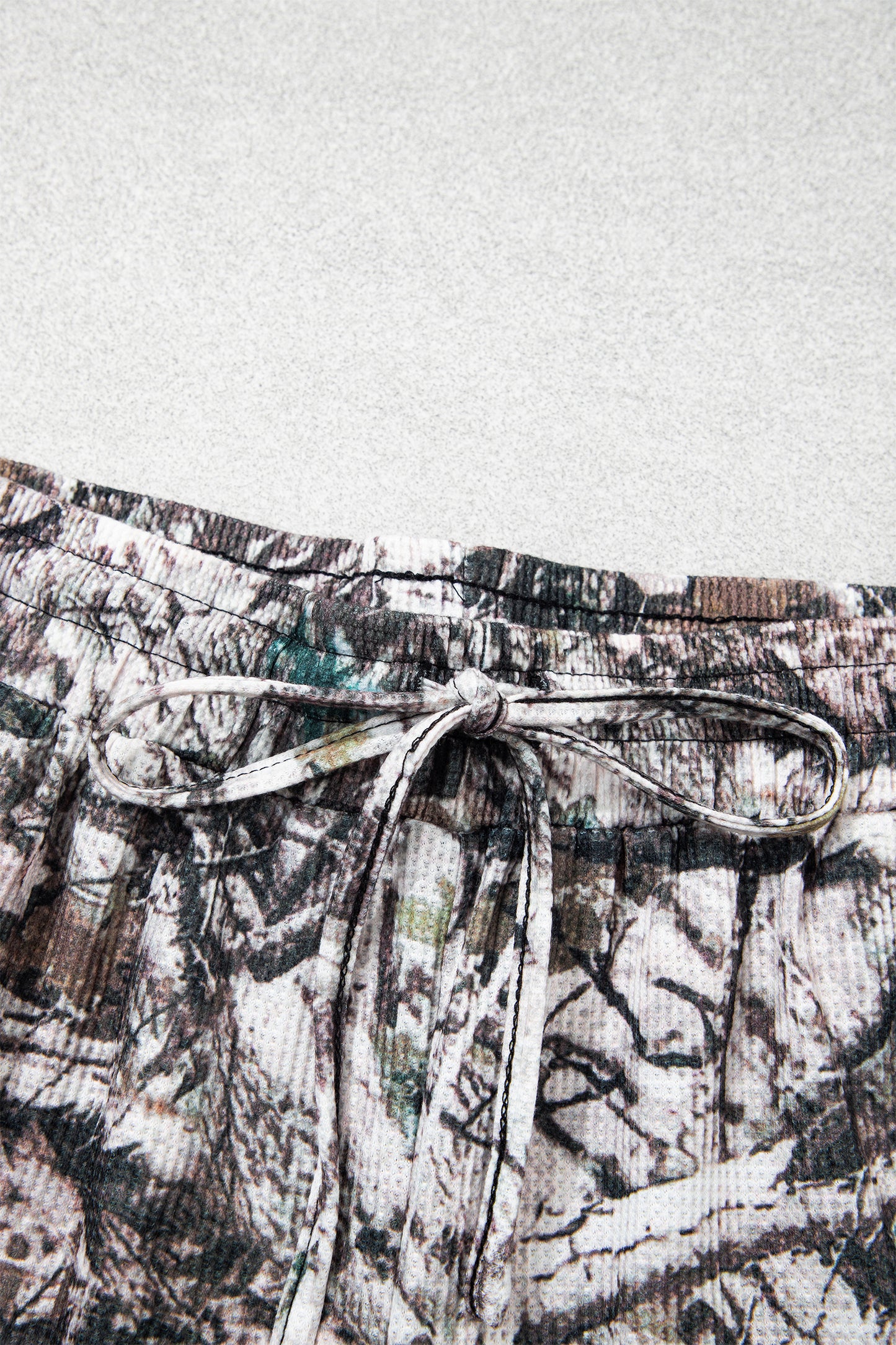 Brown Camo Long Sleeve Top Elastic Waist Shorts Two Piece Set-Two Piece Sets/Short Sets-[Adult]-[Female]-2022 Online Blue Zone Planet