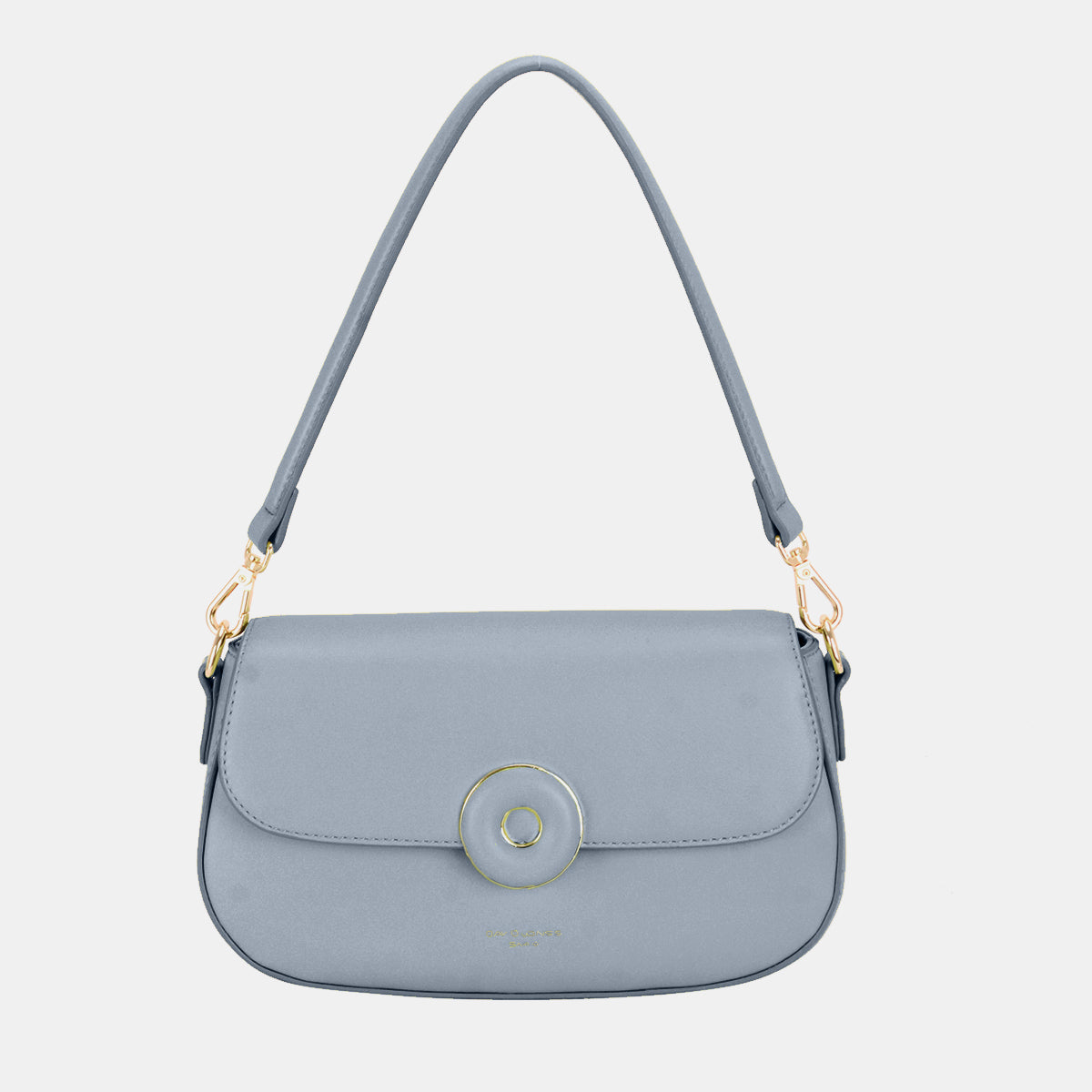 David Jones PU Leather Shoulder Bag-HANDBAGS-[Adult]-[Female]-Blue-One Size-2022 Online Blue Zone Planet