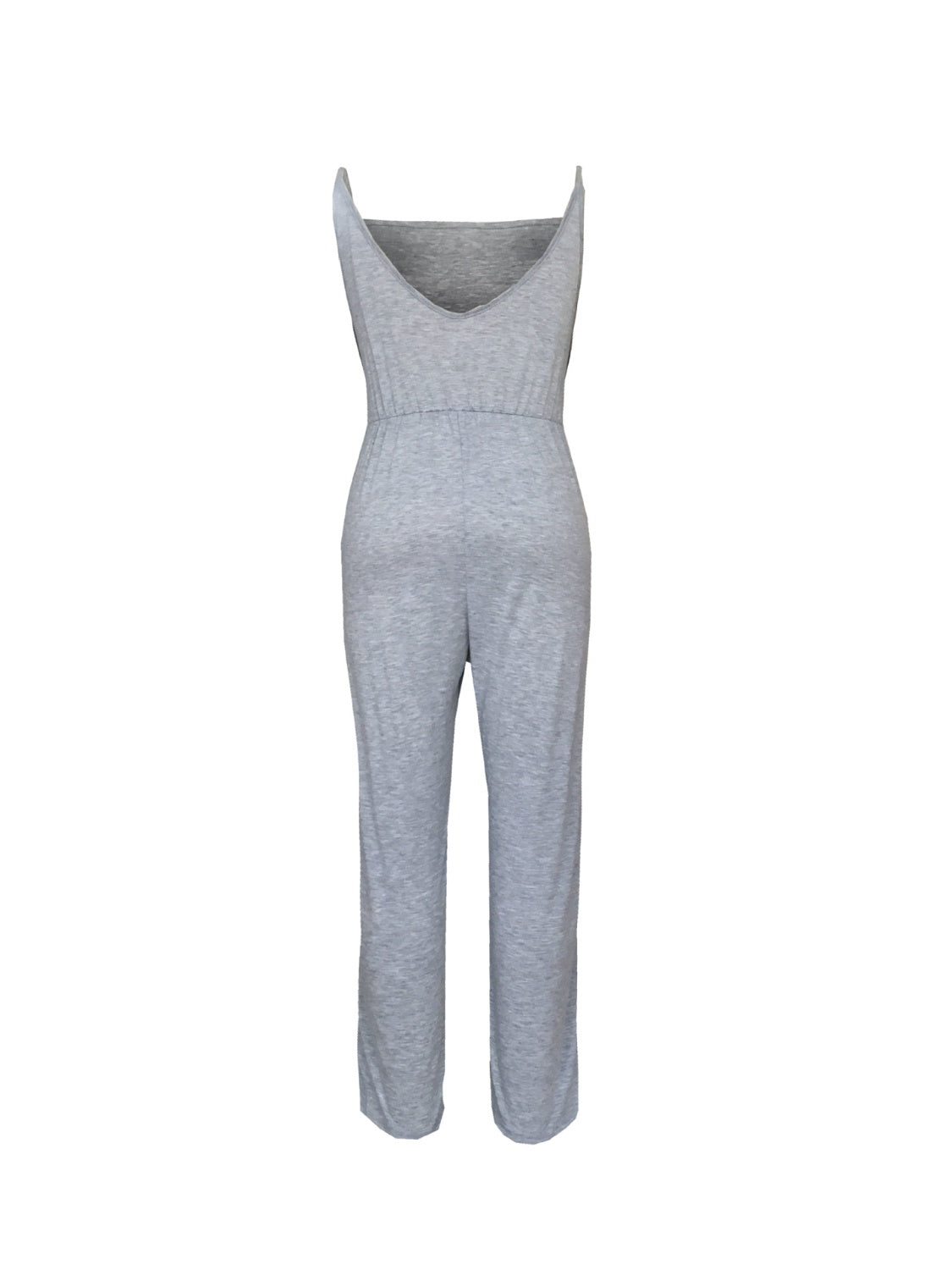 Blue Zone Planet | Tied Spaghetti Strap Square Neck Jumpsuit-TOPS / DRESSES-[Adult]-[Female]-2022 Online Blue Zone Planet