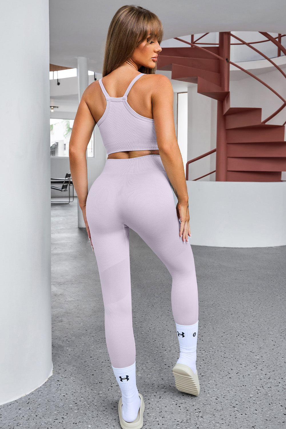 Tank Cropped Active Top and Pants Set-TOPS / DRESSES-[Adult]-[Female]-2022 Online Blue Zone Planet