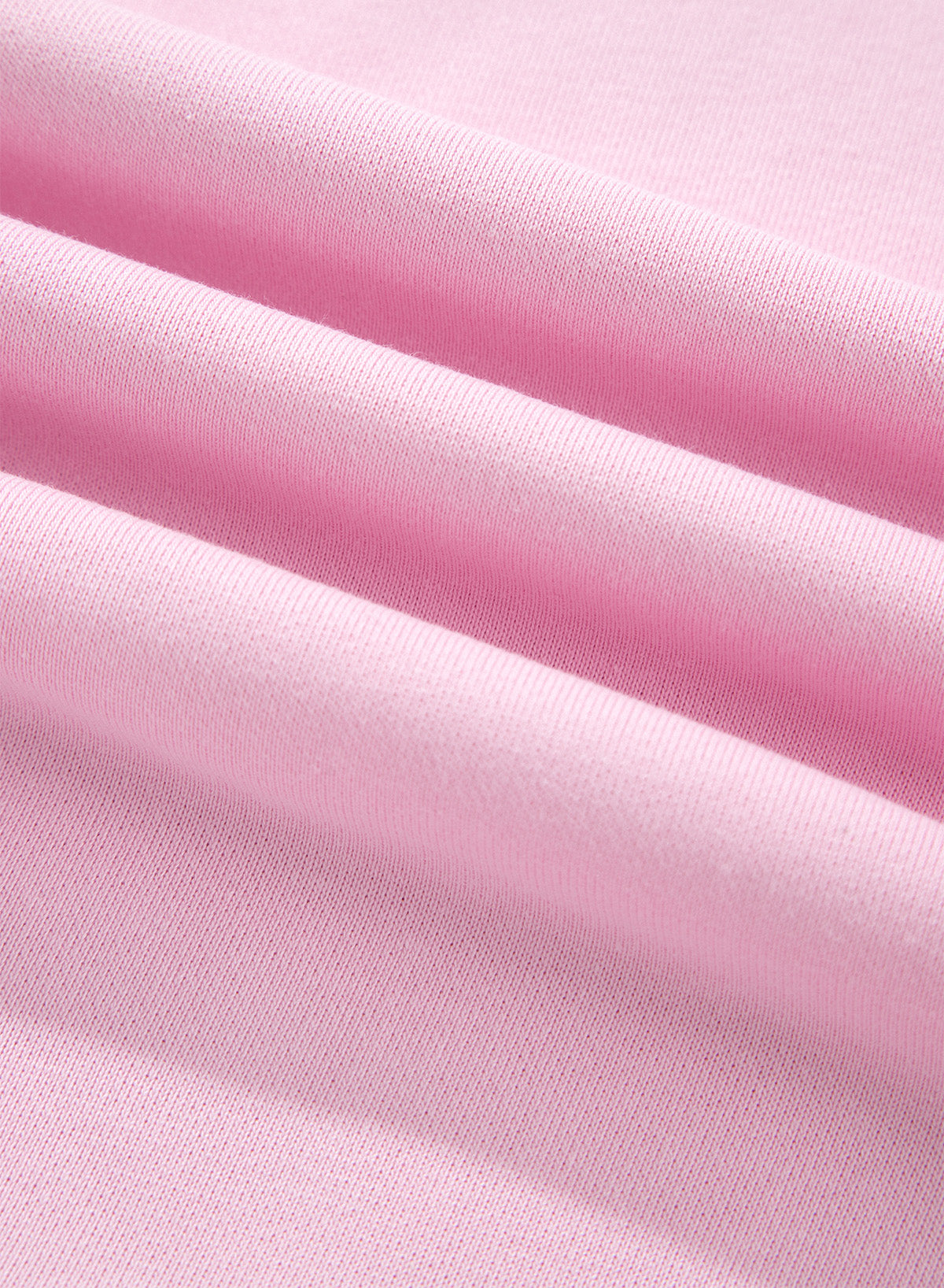Pink Solid Color Raw Seam Lace Detail Loose Casual Sweatshirt-Tops/Sweatshirts & Hoodies-[Adult]-[Female]-2022 Online Blue Zone Planet