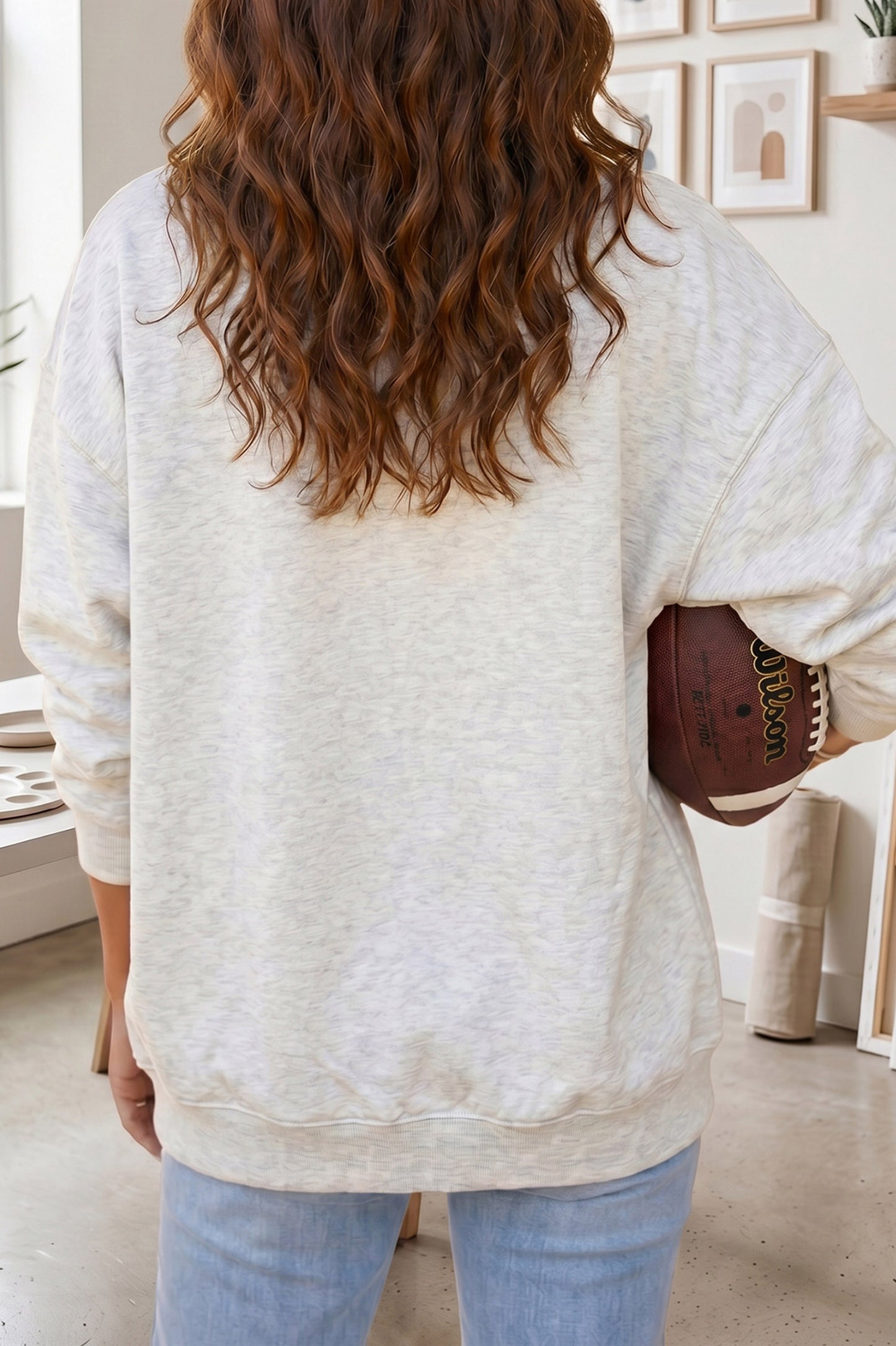 Light Grey Casual KY Open Front Tunic Sweatshirt-Graphic/Graphic Sweatshirts-[Adult]-[Female]-2022 Online Blue Zone Planet
