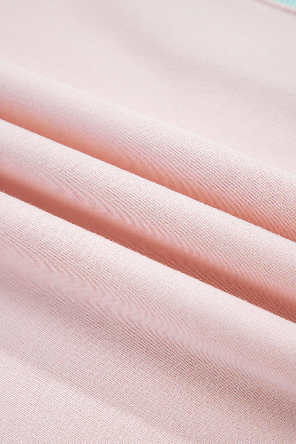 Delicacy Striped Colorblock Patchwork Drop Shoulder Sweatshirt-Tops/Sweatshirts & Hoodies-[Adult]-[Female]-2022 Online Blue Zone Planet