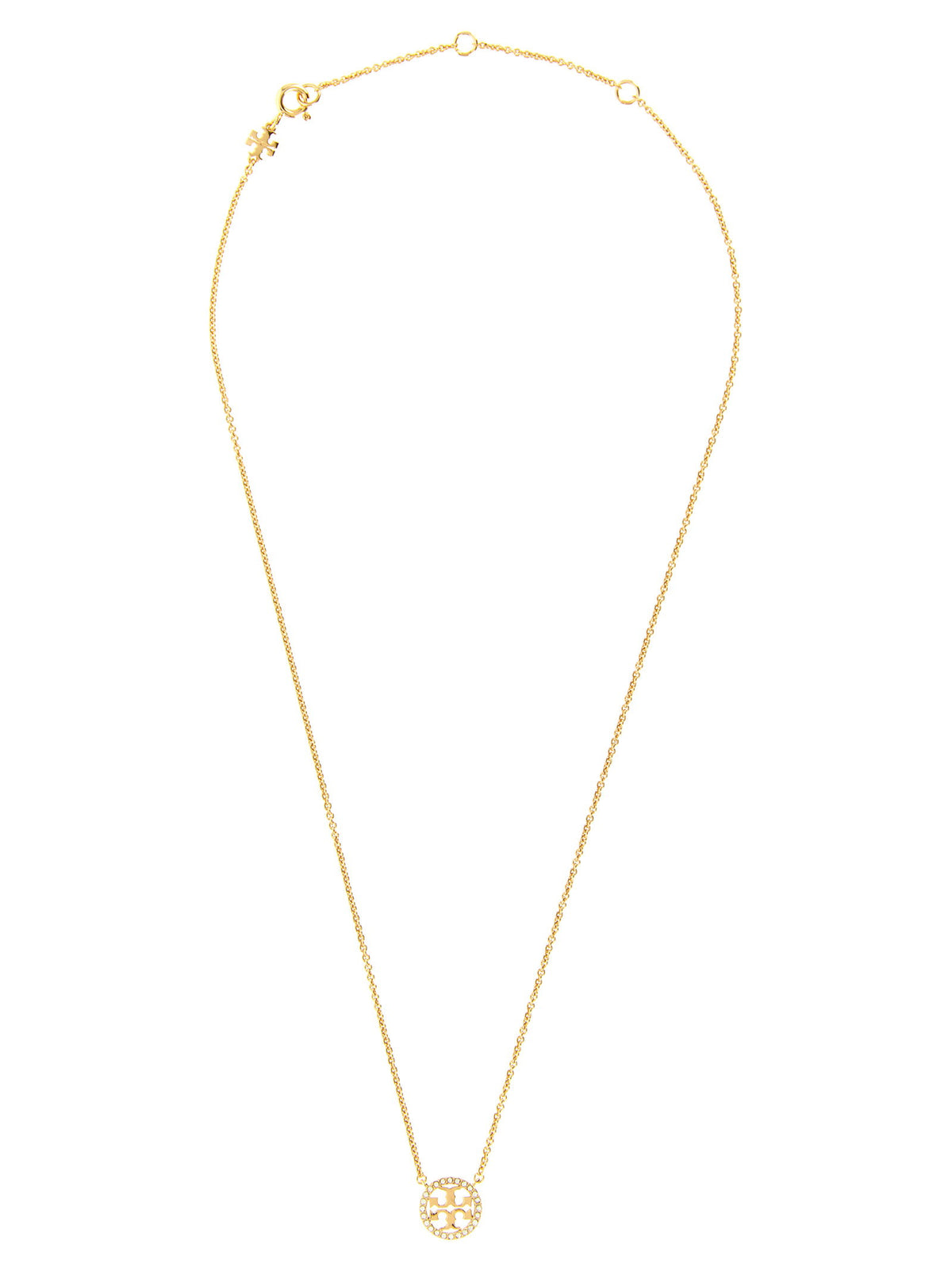 Tory Burch Miller Pavé Necklace-Jewellery-[Adult]-[Female]-UNI-Gold-2022 Online Blue Zone Planet