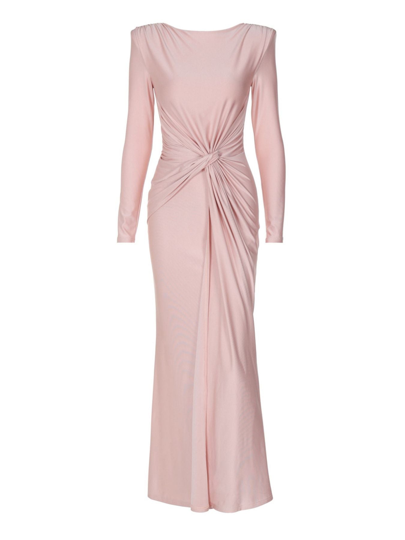 laura ruched maxi dress LAURA RUCHED PADDED FLORAL MAXI DRESS