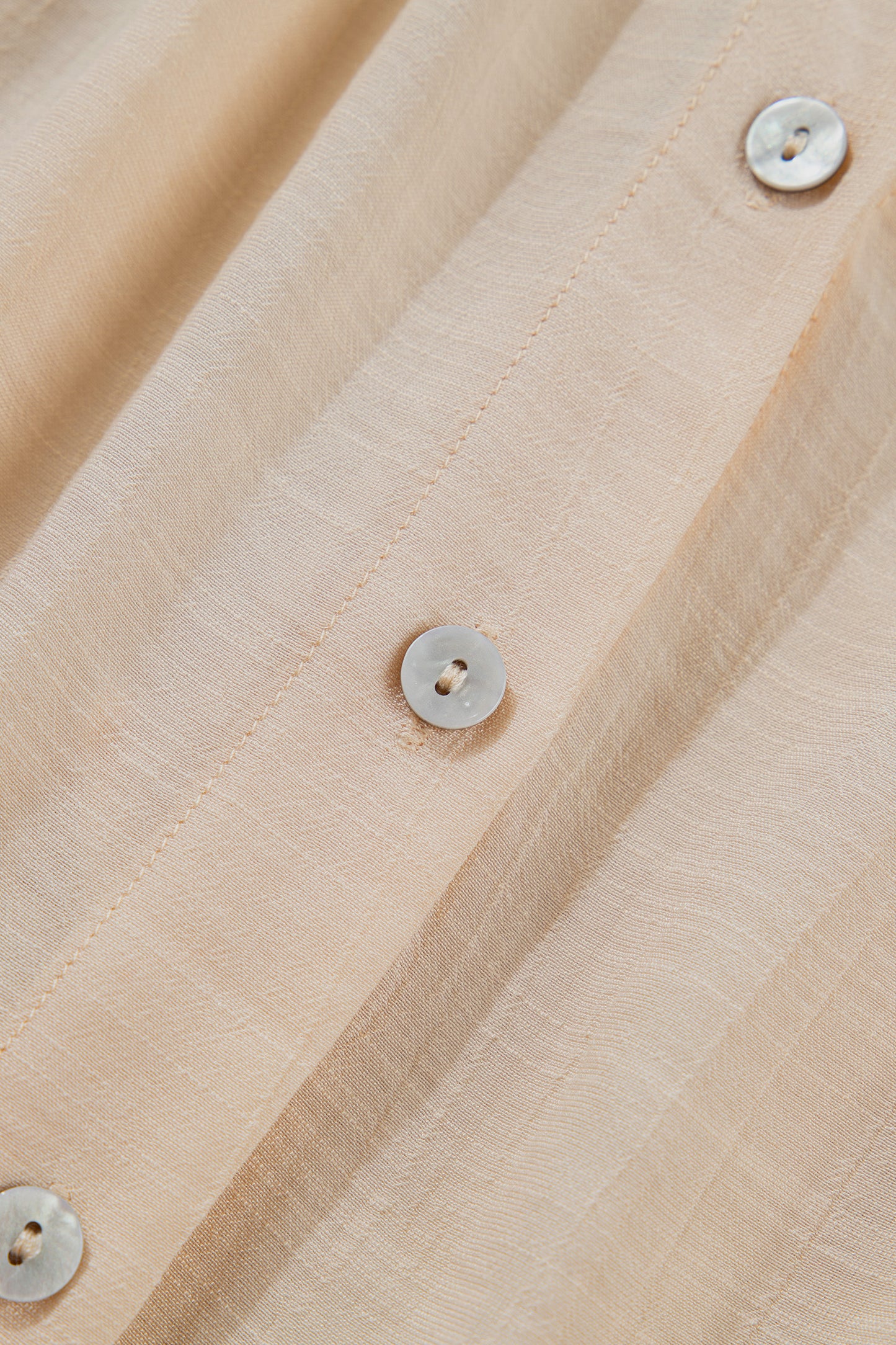 Oatmeal Sheer Lace Splicing Detail Bracelet Sleeve Loose Flowy Shirt-Bracelet-[Adult]-[Female]-2022 Online Blue Zone Planet