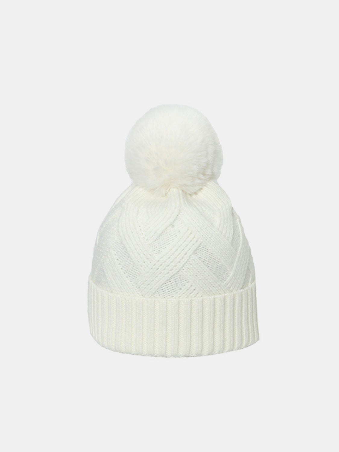 Roll Rim Hat with Pompom-TOPS / DRESSES-[Adult]-[Female]-Ivory-One Size-2022 Online Blue Zone Planet