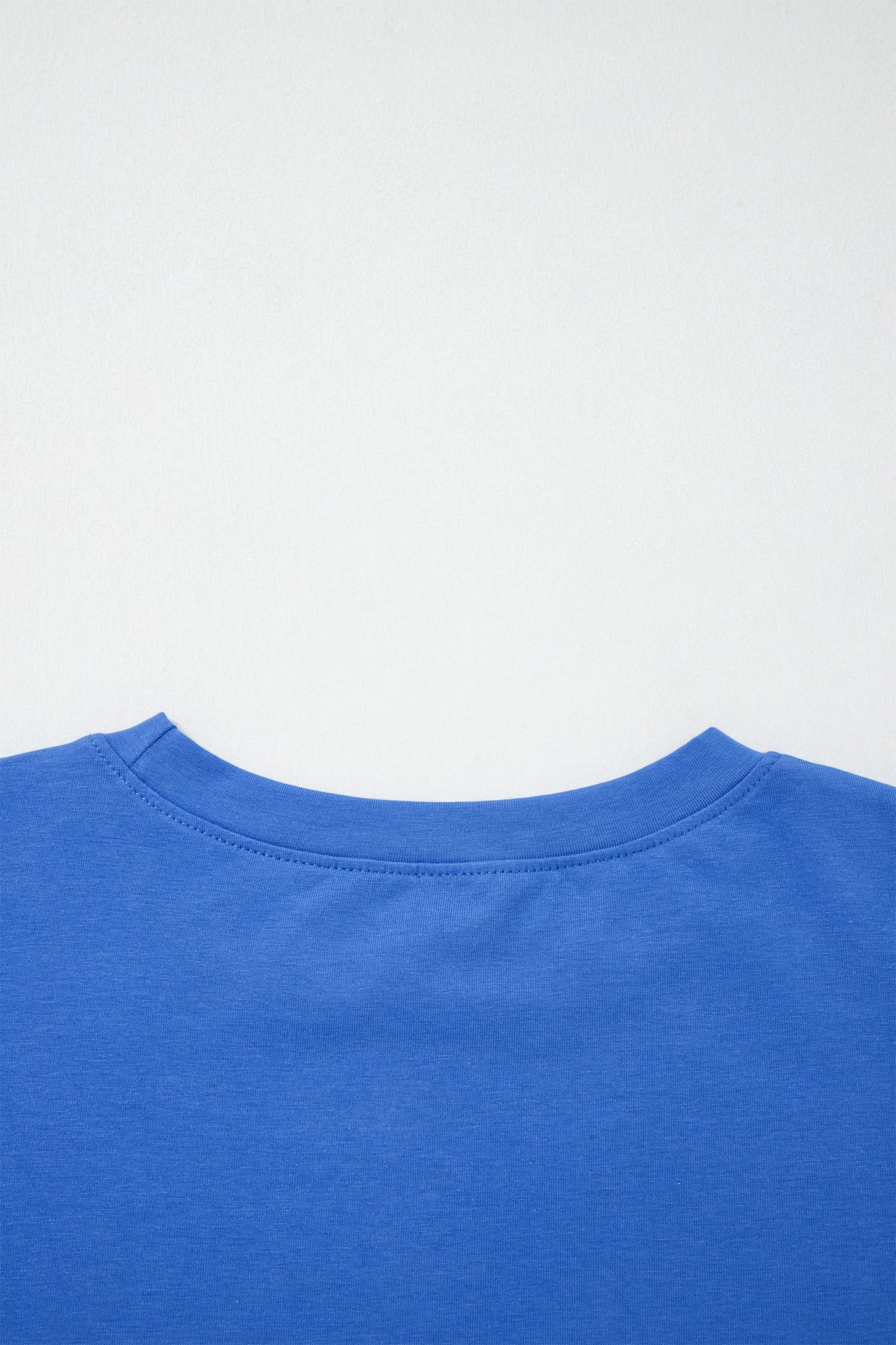 Dark Blue Varsity Striped Short Sleeve Crew Neck T Shirt-Tops/Tops & Tees-[Adult]-[Female]-2022 Online Blue Zone Planet