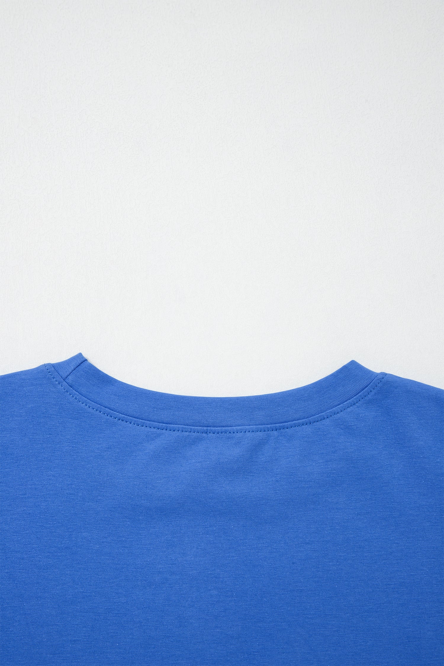 Dark Blue Varsity Striped Short Sleeve Crew Neck T Shirt-Tops/Tops & Tees-[Adult]-[Female]-2022 Online Blue Zone Planet