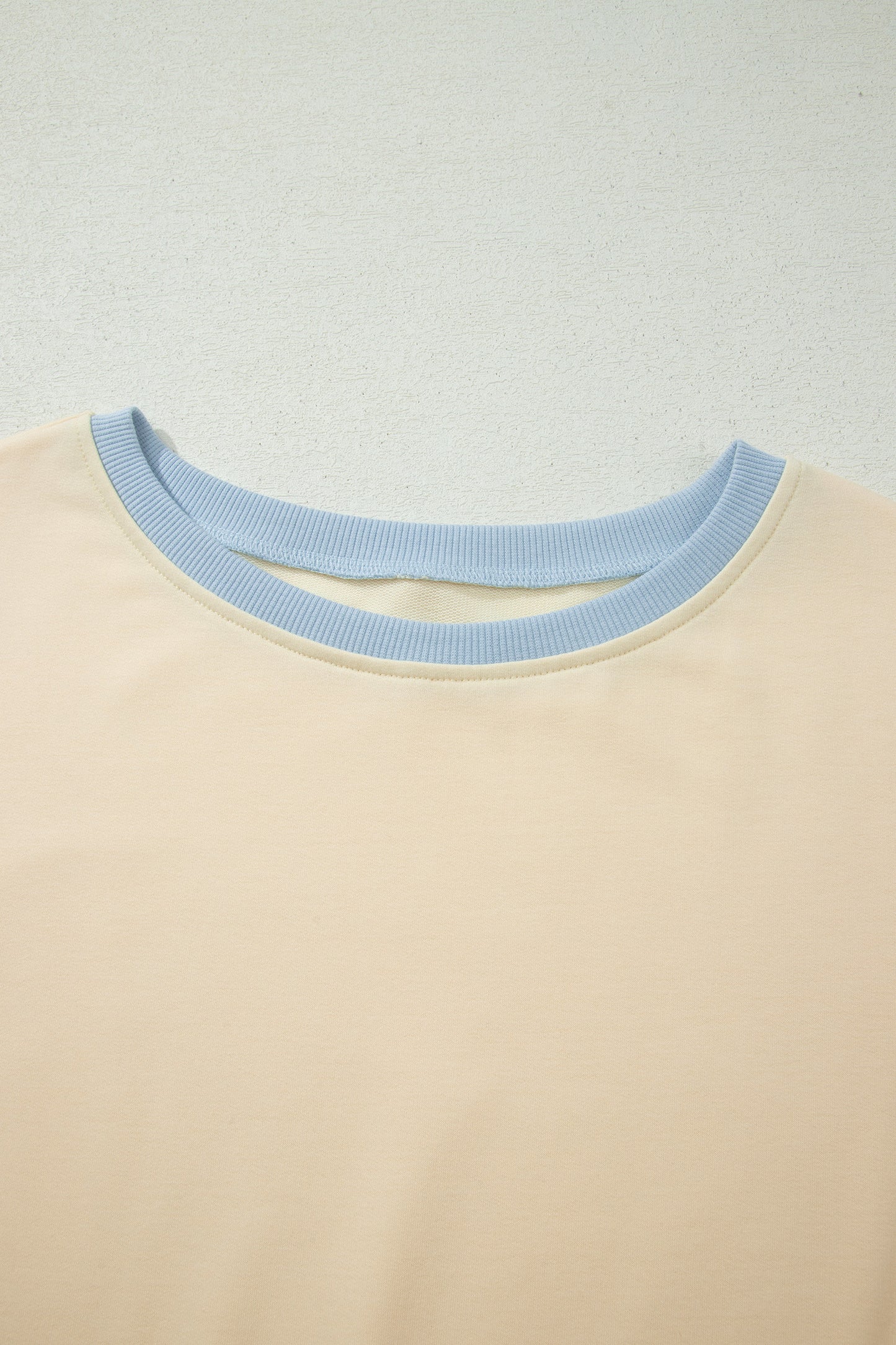 Apricot Colorblock Edge Drop Shoulder T Shirt and Skort 2Pcs Set-Two Piece Sets/Two Piece Dresses-[Adult]-[Female]-2022 Online Blue Zone Planet