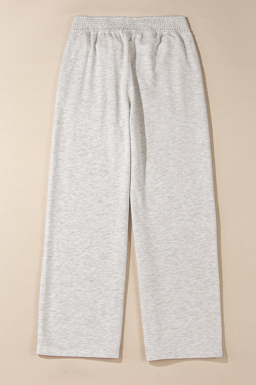 Blue Zone Planet | Light Grey Cross-Waist Wide Leg Lounge Pants-Pants-[Adult]-[Female]-2022 Online Blue Zone Planet