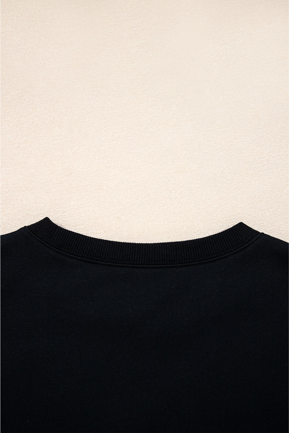Black Varsity Striped Detail Drop Shoulder Oversized Sweatshirt-Tops/Sweatshirts & Hoodies-[Adult]-[Female]-2022 Online Blue Zone Planet