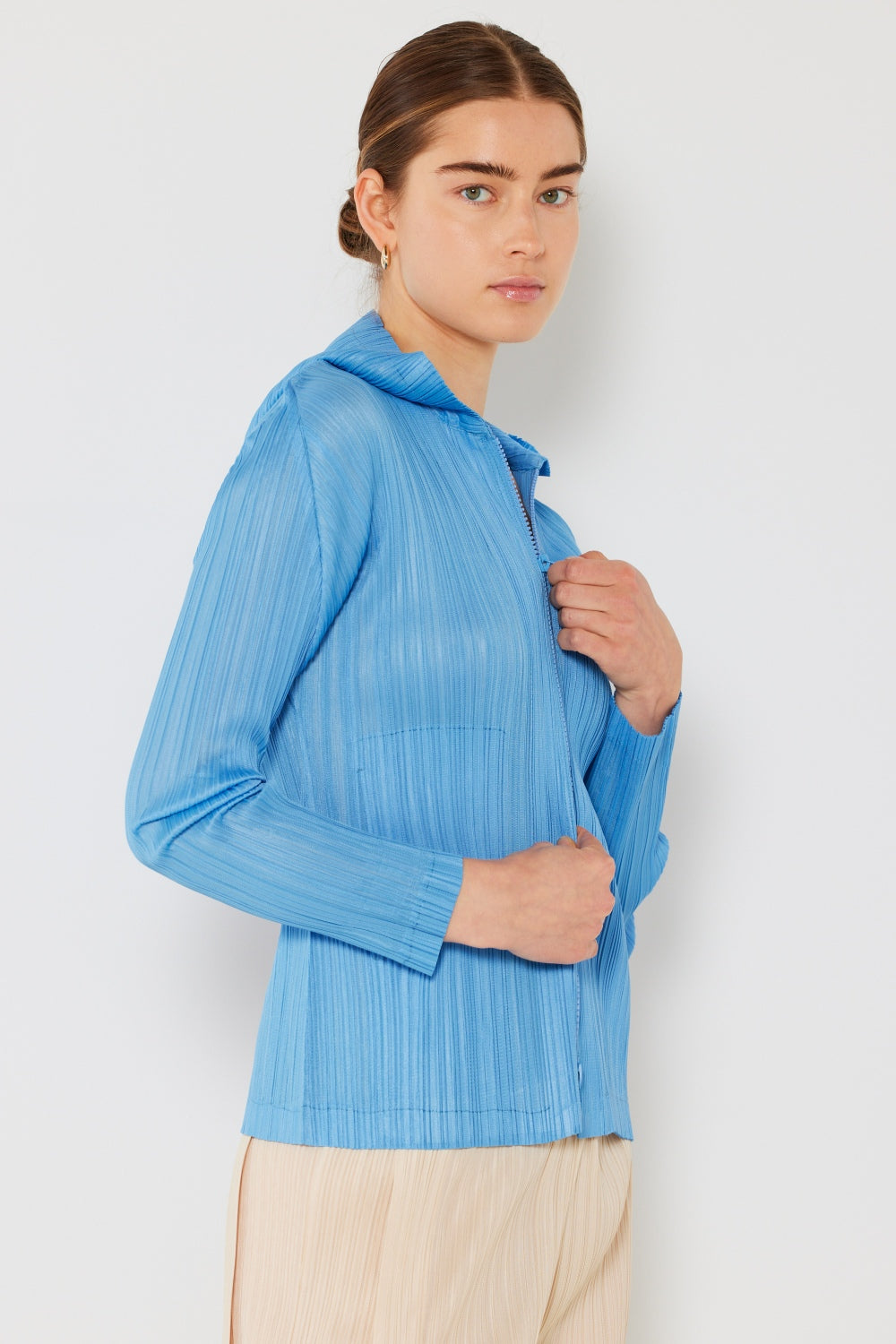 Marina West Swim Pleated Hood Jacket with 2 Way Zipper-TOPS / DRESSES-[Adult]-[Female]-2022 Online Blue Zone Planet