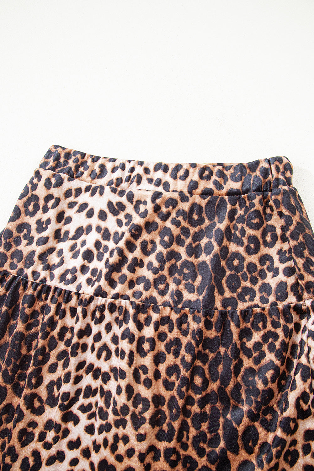 Brown Leopard Tiered Patchwork Hot Mini Skirt-Bottoms/Skirts & Petticoat-[Adult]-[Female]-2022 Online Blue Zone Planet