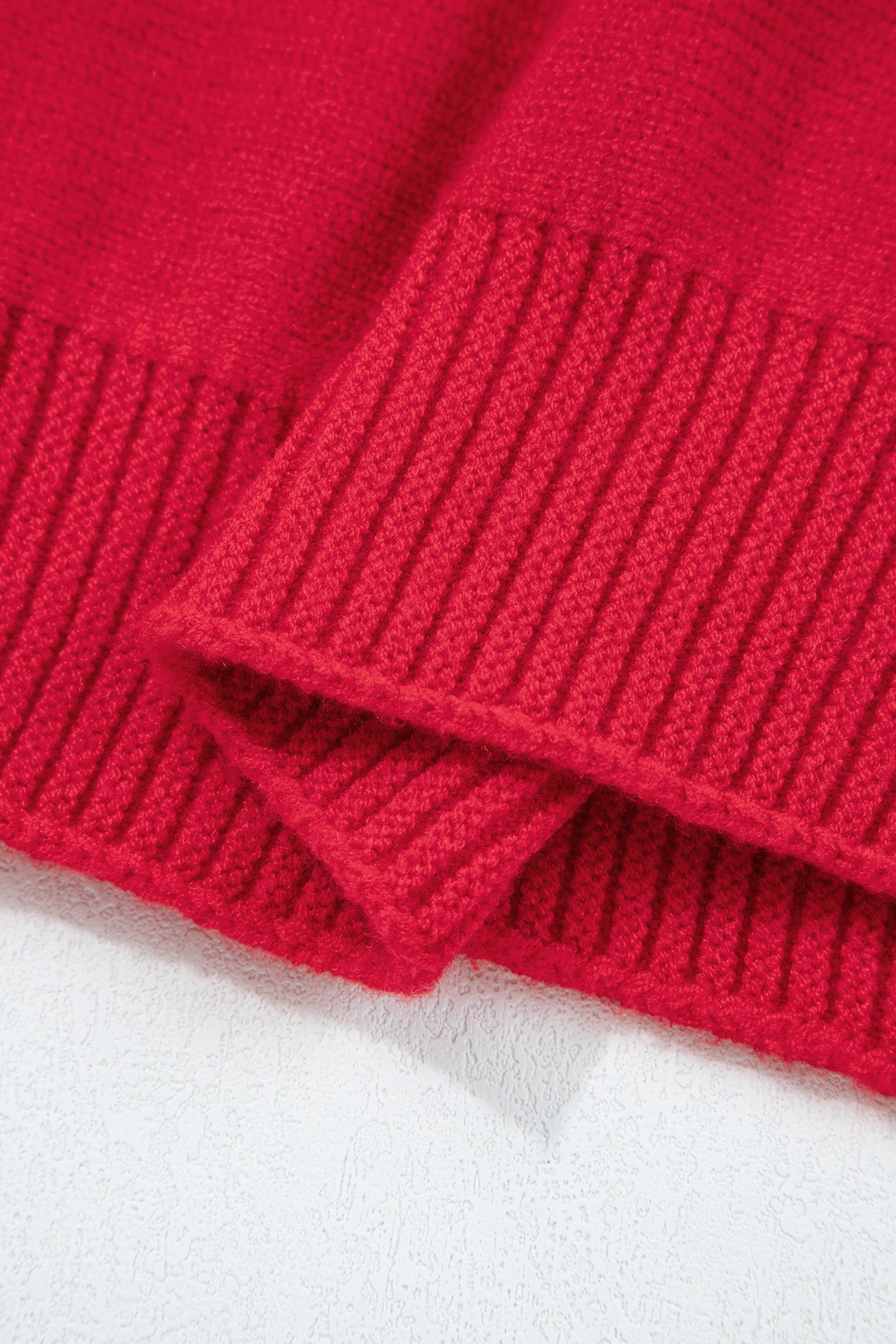 Fiery Red Christmas Holly Festive Holiday Sweater-Sweaters & Cardigans/Sweaters-[Adult]-[Female]-2022 Online Blue Zone Planet