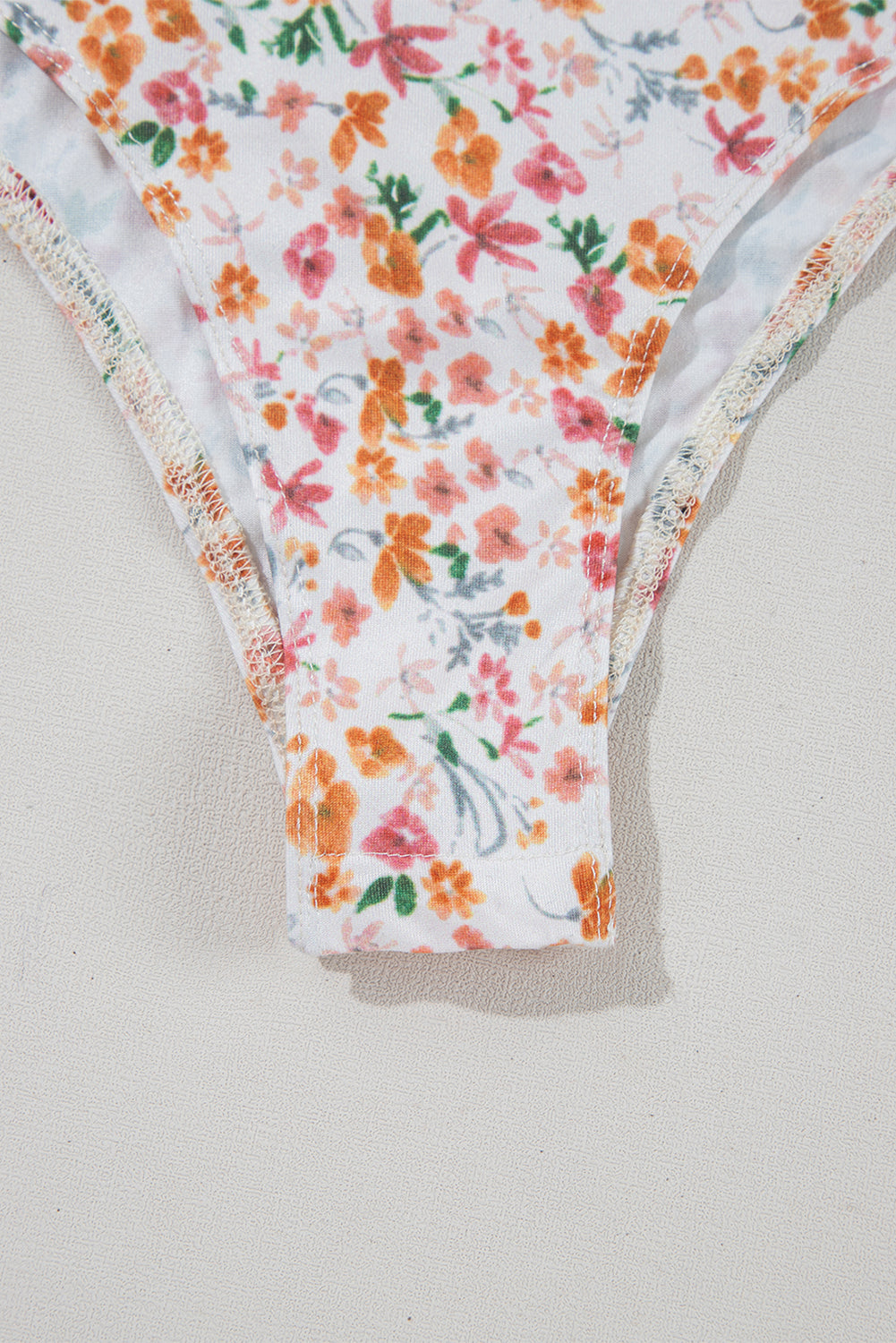 Orange Short Sleeve Floral Ruched Sweetheart Bodysuit-Tops/Bodysuits-[Adult]-[Female]-2022 Online Blue Zone Planet