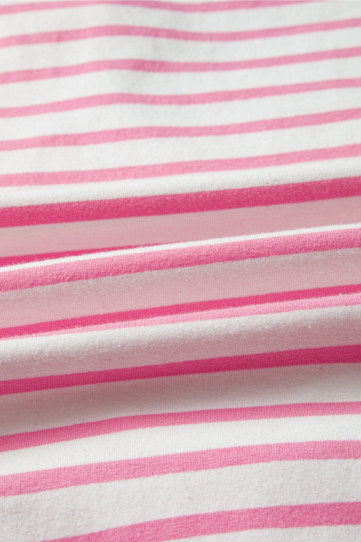 Pink Stripe Half Placket High Low Short Sleeve Top-Tops/Tops & Tees-[Adult]-[Female]-2022 Online Blue Zone Planet
