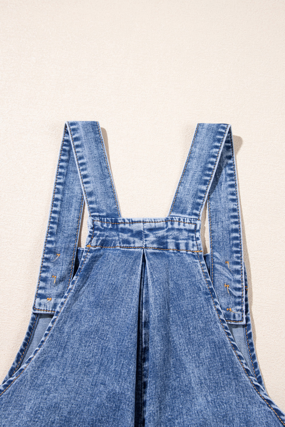 Blue Zone Planet | Light Blue Mineral Wash Buttoned Straps Wide Leg Denim Overalls-Bottoms/Jumpsuits & Rompers-[Adult]-[Female]-2022 Online Blue Zone Planet