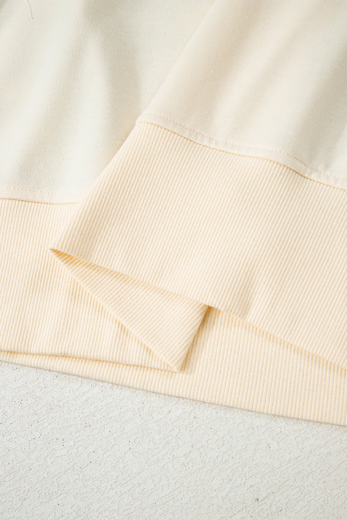 Beige Plaid Patchwork Side Slit Sweatshirt-Tops / Dresses-[Adult]-[Female]-2022 Online Blue Zone Planet