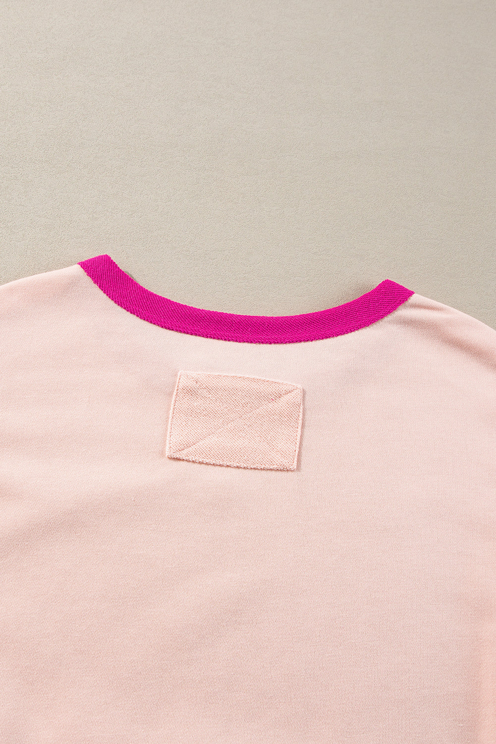 Parchment Star Patchwork Exposed Seam Oversized Sweatshirt-Sweatshirts & Hoodies-[Adult]-[Female]-2022 Online Blue Zone Planet