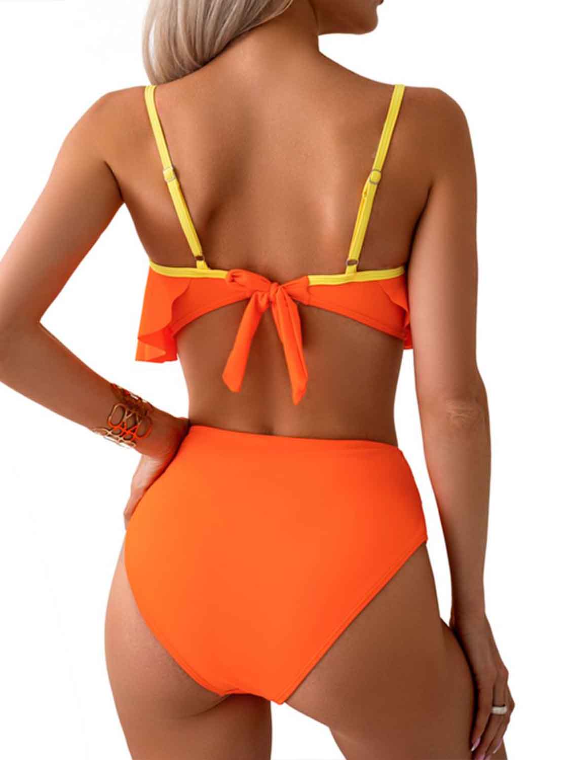 Spaghetti Strap Notched Bikini Set-TOPS / DRESSES-[Adult]-[Female]-2022 Online Blue Zone Planet