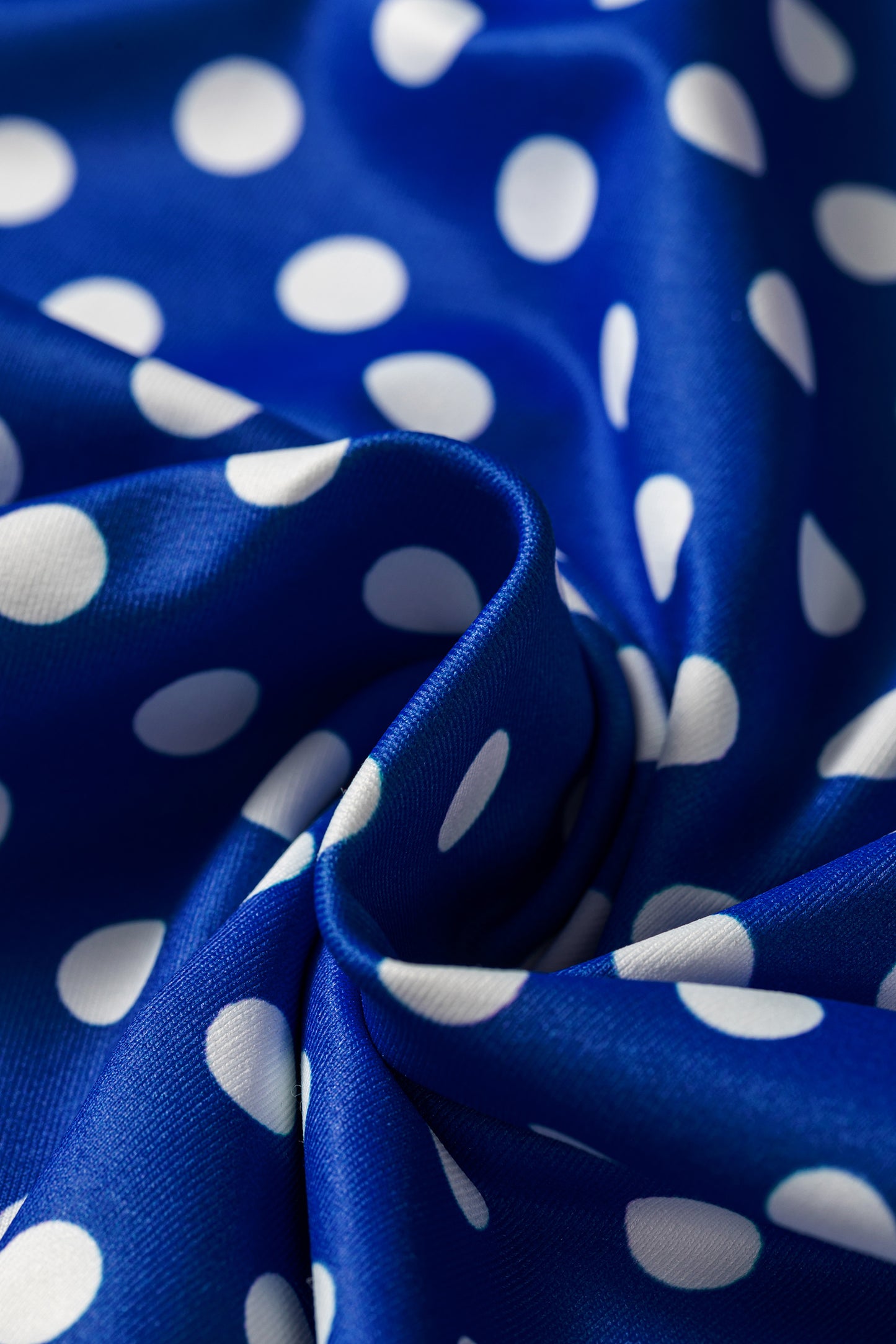 Blue Polka Dot Print Slim Tank Loose Pants 2pcs Outfit-Two Piece Sets/Pant Sets-[Adult]-[Female]-2022 Online Blue Zone Planet