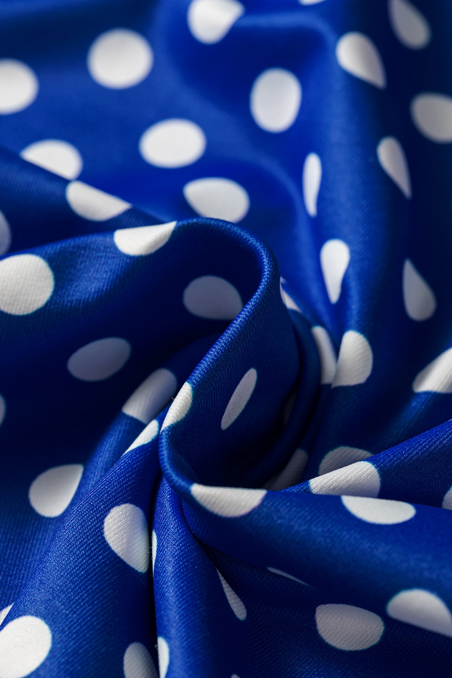 Blue Polka Dot Print Slim Tank Loose Pants 2pcs Outfit-Two Piece Sets/Pant Sets-[Adult]-[Female]-2022 Online Blue Zone Planet