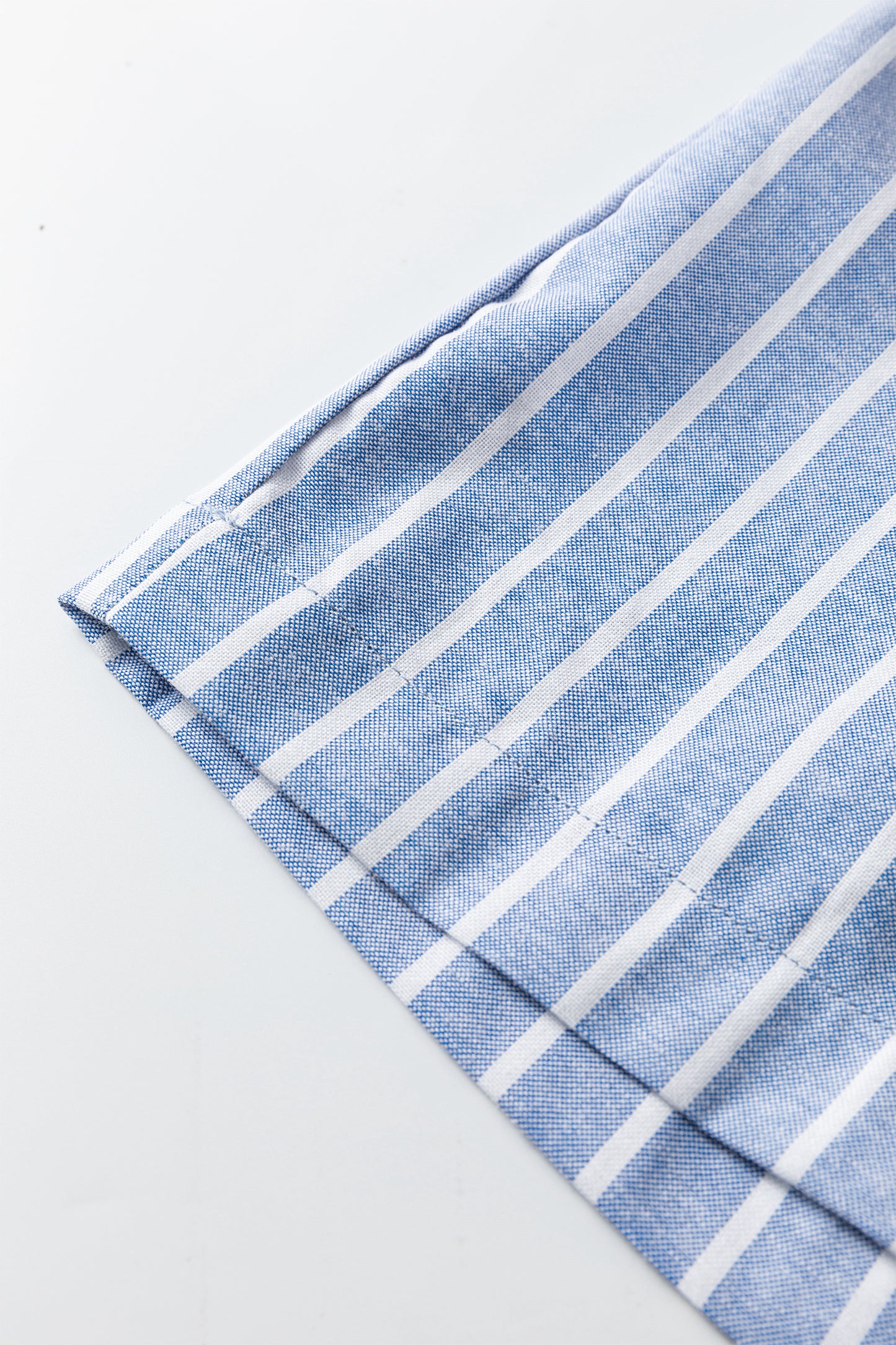 Sky Blue Stripe Buttoned Detail Loose Casual Pants-Bottoms/Pants & Culotte-[Adult]-[Female]-2022 Online Blue Zone Planet