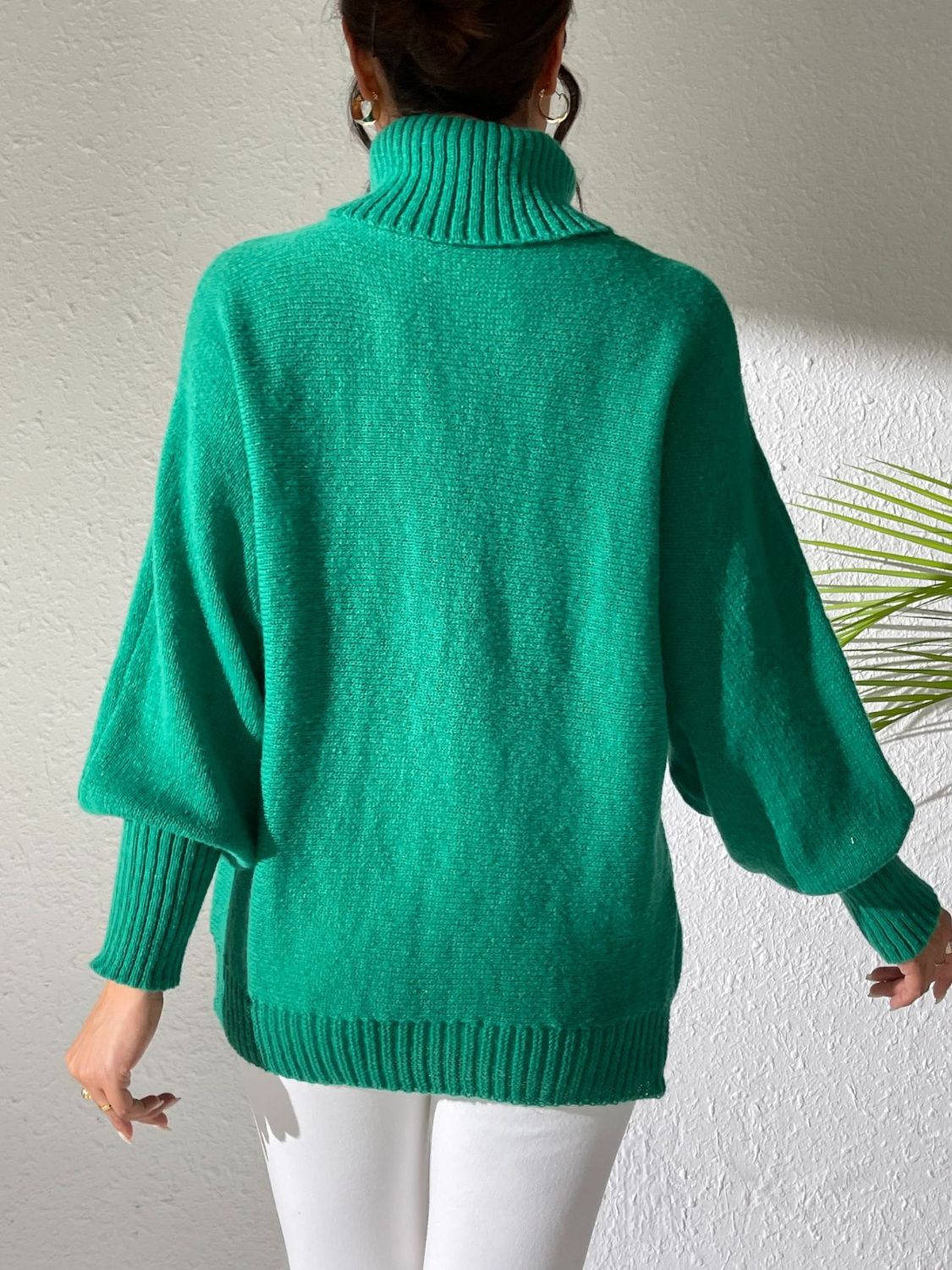 Turtleneck Long Sleeve Sweater-TOPS / DRESSES-[Adult]-[Female]-2022 Online Blue Zone Planet