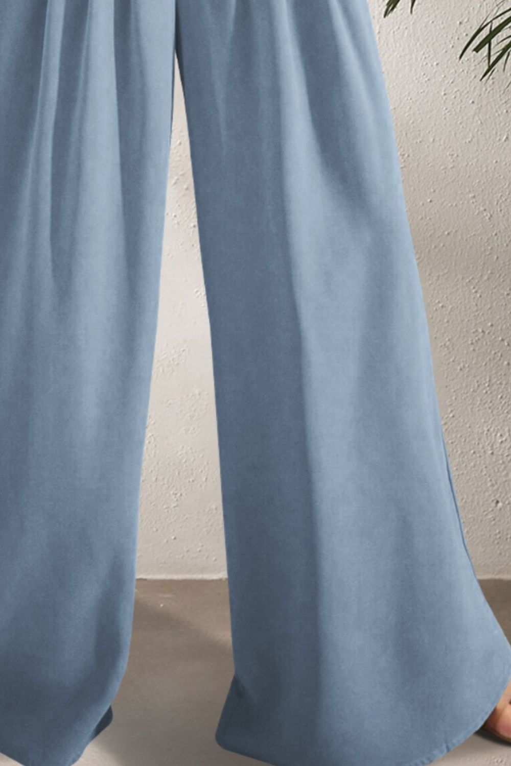 Blue Zone Planet | FAM-FAM High Waist Wide Leg Pants-BOTTOMS SIZES SMALL MEDIUM LARGE-[Adult]-[Female]-2022 Online Blue Zone Planet