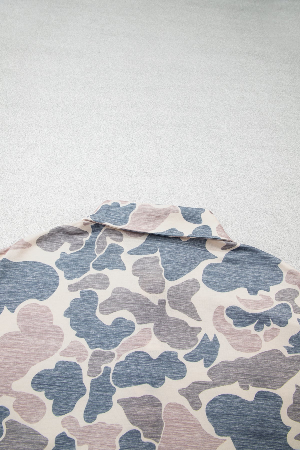 Multicolour Casual Camouflage Collar Pullover Sweatshirt