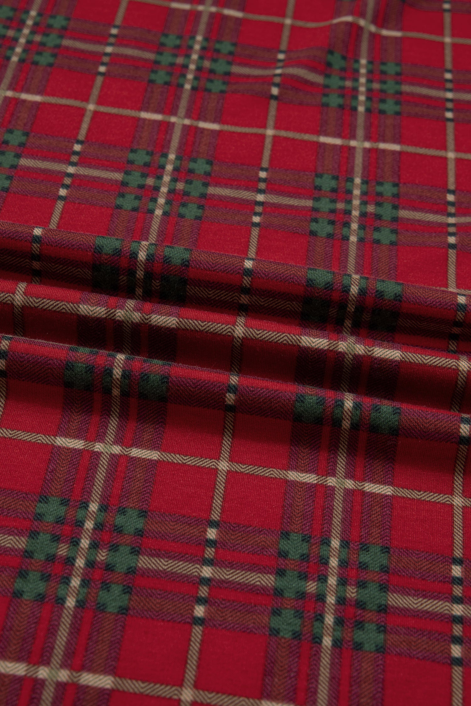 Red Plus Size Plaid Short Sleeve Shirt Loose Pants 2pcs Pajama Set-Plus Size/Plus Size Loungewear-[Adult]-[Female]-2022 Online Blue Zone Planet