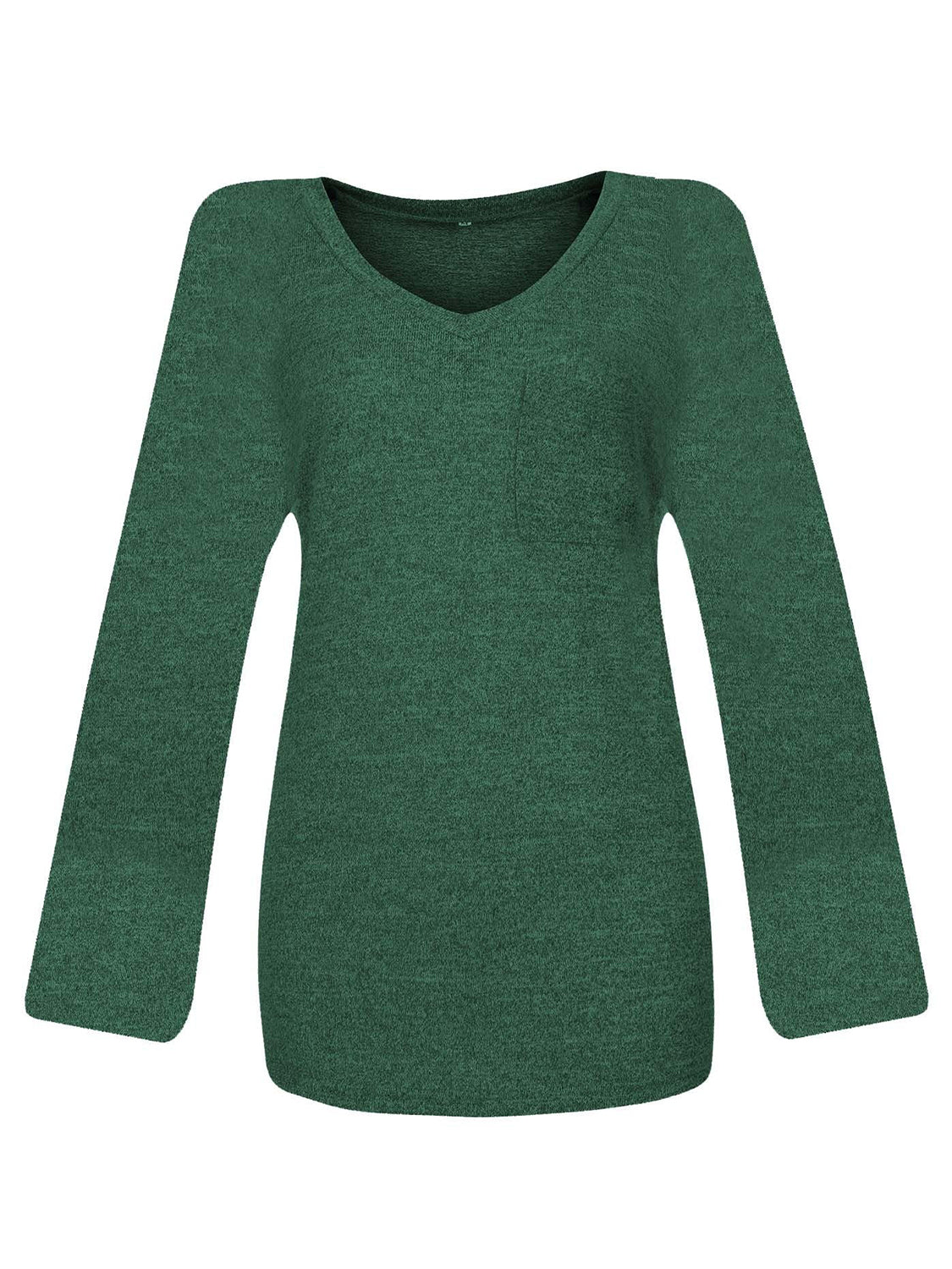 Blue Zone Planet | Round Neck Long Sleeve T-Shirt-TOPS / DRESSES-[Adult]-[Female]-2022 Online Blue Zone Planet