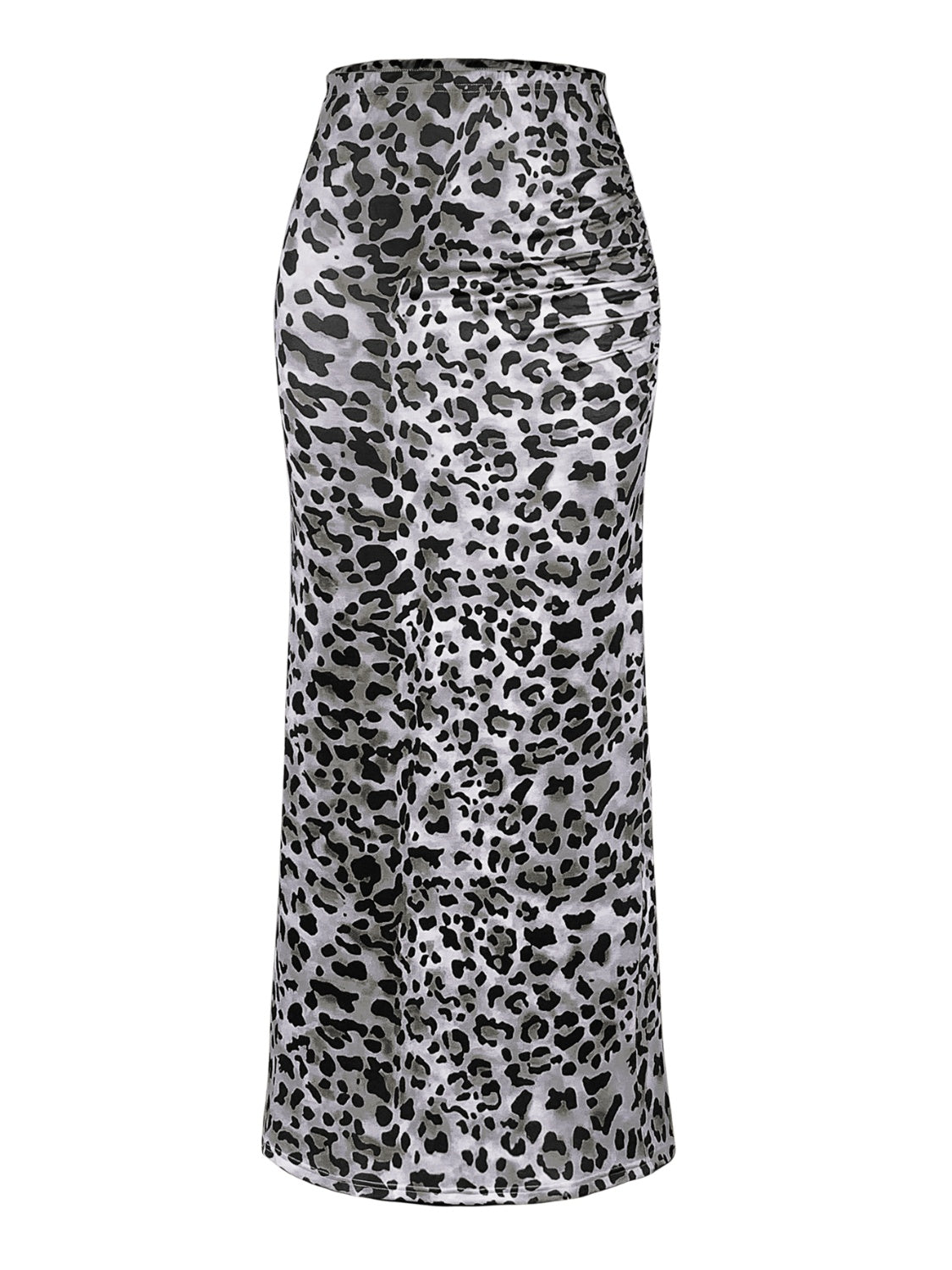 Honey Slit Leopard Midi Skirt-BOTTOMS SIZES SMALL MEDIUM LARGE-[Adult]-[Female]-2022 Online Blue Zone Planet