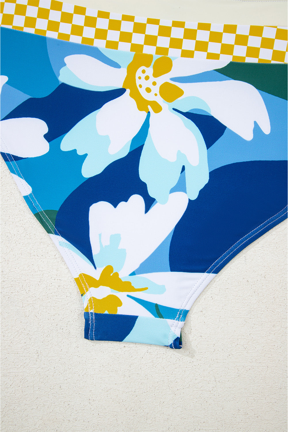 Green Floral Print Racerback Cutout High Waist 2Pcs Bikini-Swimwear/Bikinis-[Adult]-[Female]-2022 Online Blue Zone Planet