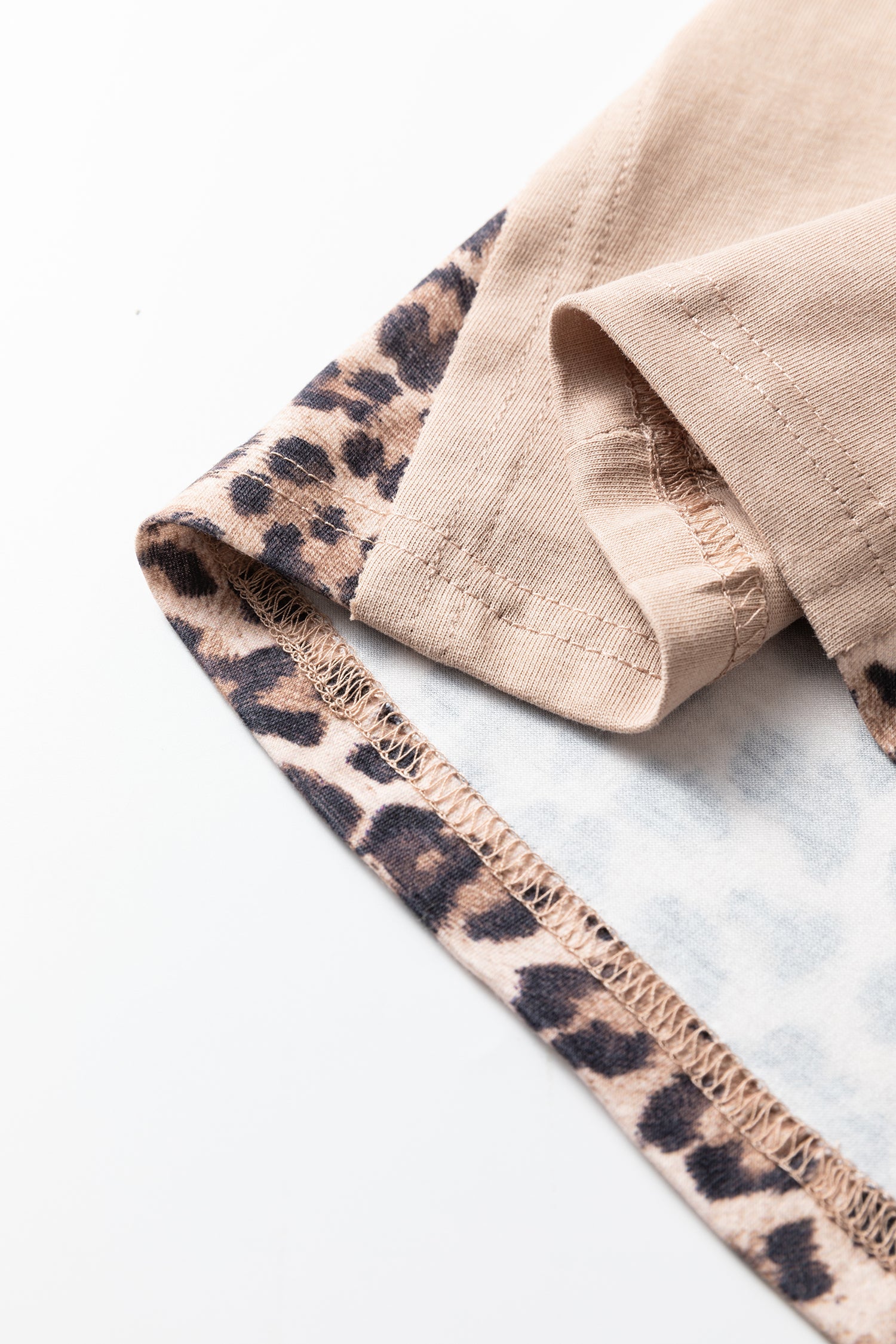 Straw Yellow Mineral Wash Leopard Patchwork Wide Leg Pants-Bottoms/Pants & Culotte-[Adult]-[Female]-2022 Online Blue Zone Planet