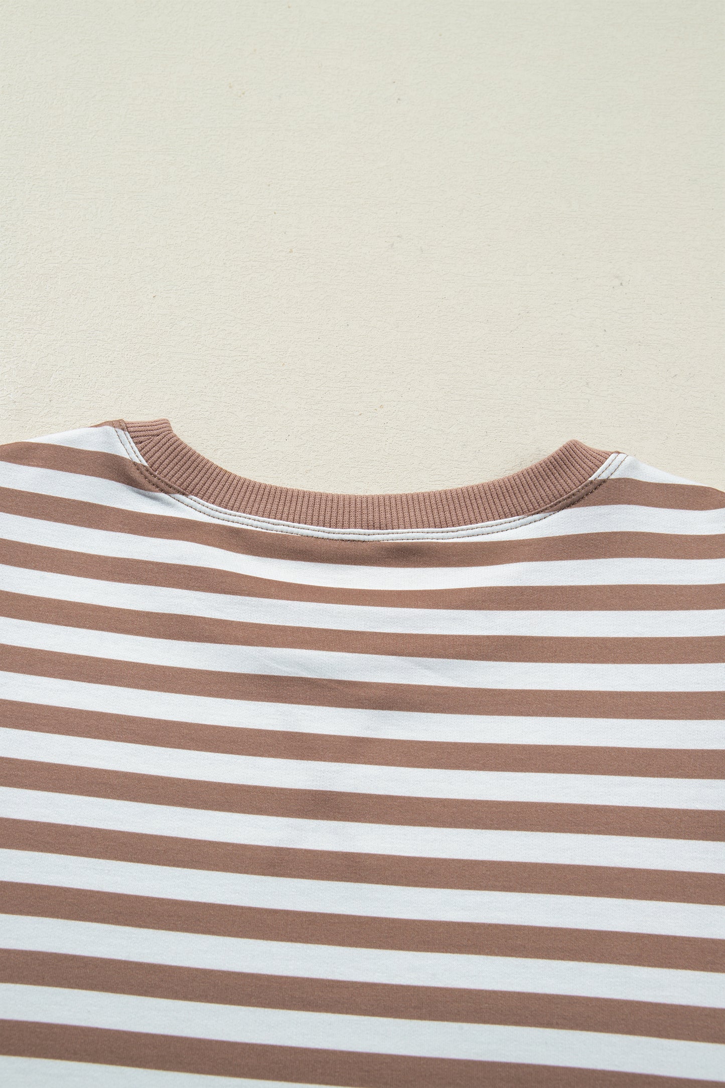 Orange Stripe Short Bubble Sleeve T Shirt-Tops/Tops & Tees-[Adult]-[Female]-2022 Online Blue Zone Planet