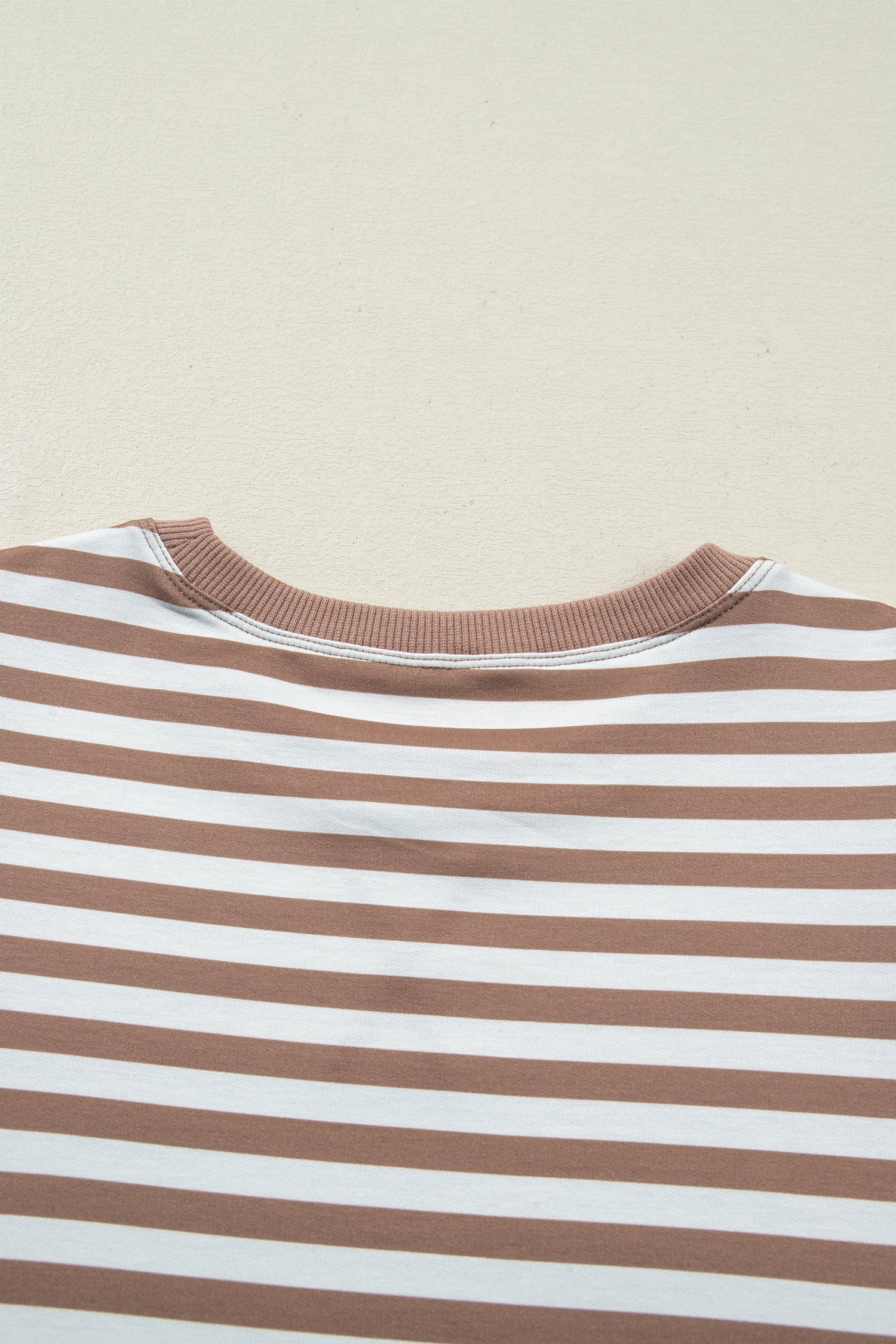 Orange Stripe Short Bubble Sleeve T Shirt-Tops/Tops & Tees-[Adult]-[Female]-2022 Online Blue Zone Planet