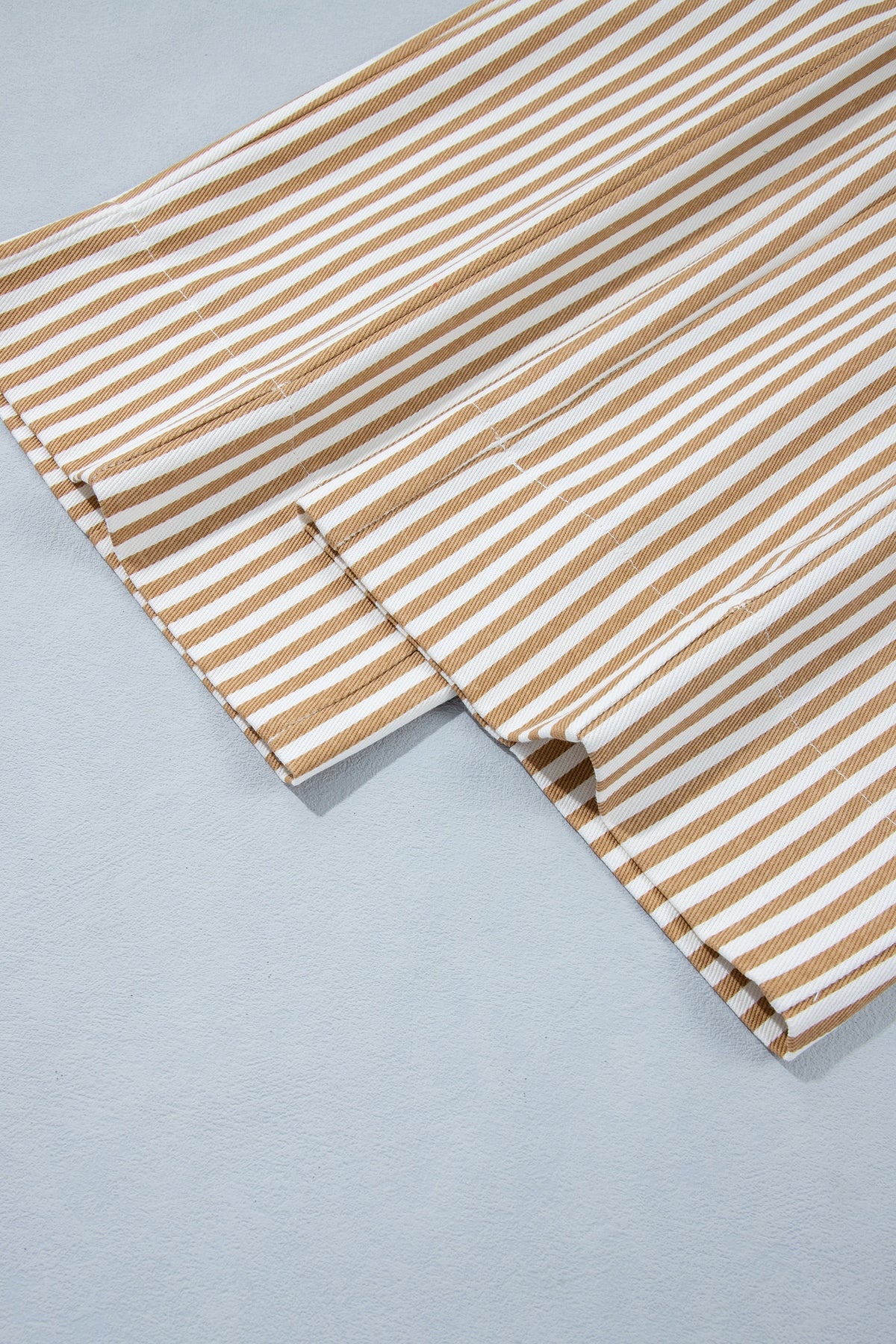 Apricot Stripe Ribbon Drawstring Waist Full-Length Shift Pant-Bottoms/Pants & Culotte-[Adult]-[Female]-2022 Online Blue Zone Planet