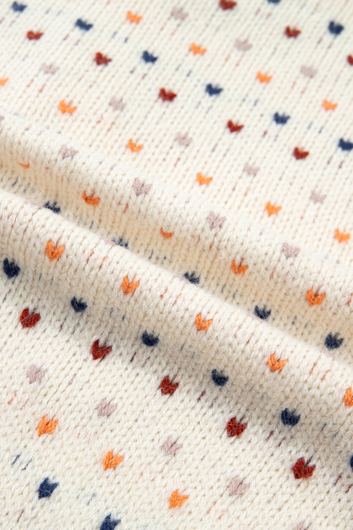 Beige Geometric Print Button Front Long Sleeve Regular Fit Cardigan-Sweaters & Cardigans/Cardigans-[Adult]-[Female]-2022 Online Blue Zone Planet