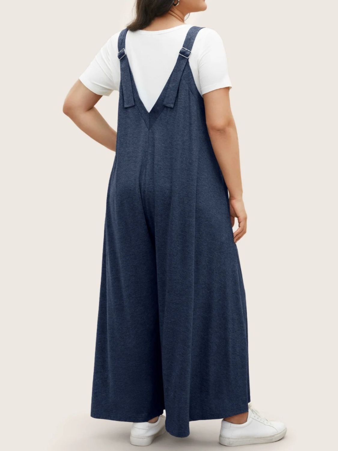 Blue Zone Planet | Full Size Pocketed Wide Leg Overalls-TOPS / DRESSES-[Adult]-[Female]-2022 Online Blue Zone Planet