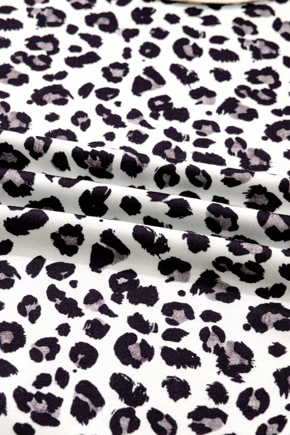 Gray Leopard Color Block Patchwork Reverse Stitch Plus Size Baggy Pullover-Plus Size/Plus Size Tops/Plus Size Long Sleeve Tops-[Adult]-[Female]-2022 Online Blue Zone Planet