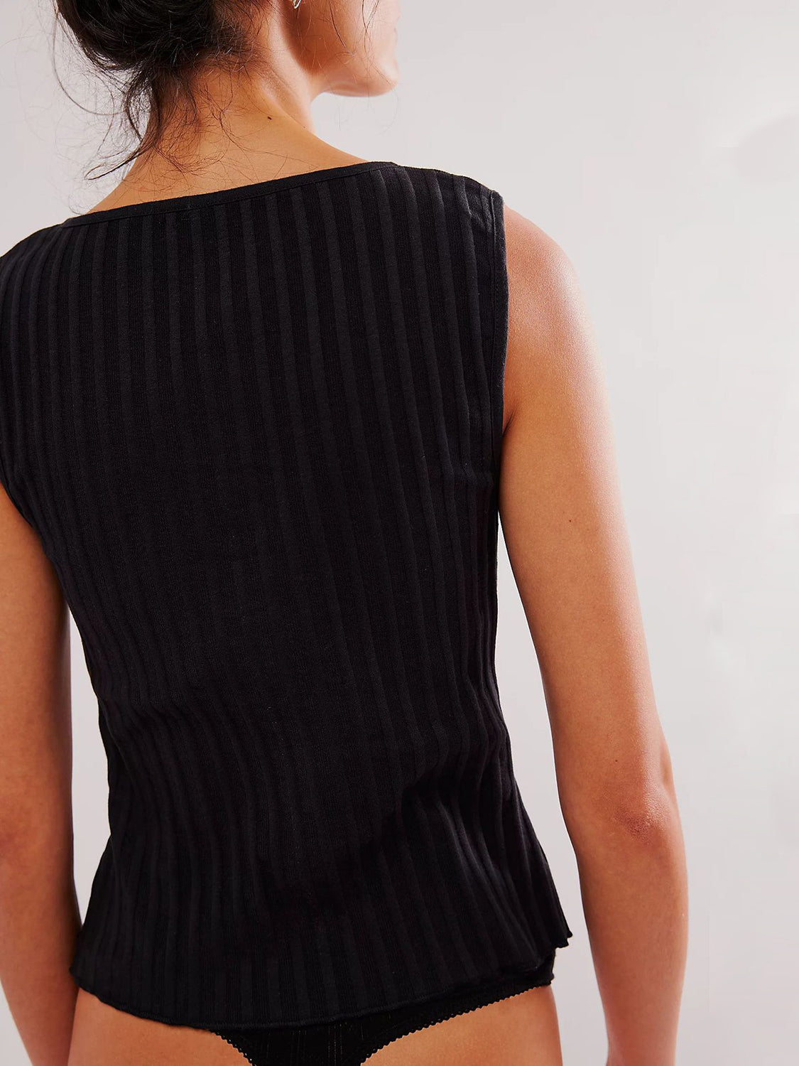 Button Down Round Neck Sweater Vest-TOPS / DRESSES-[Adult]-[Female]-2022 Online Blue Zone Planet