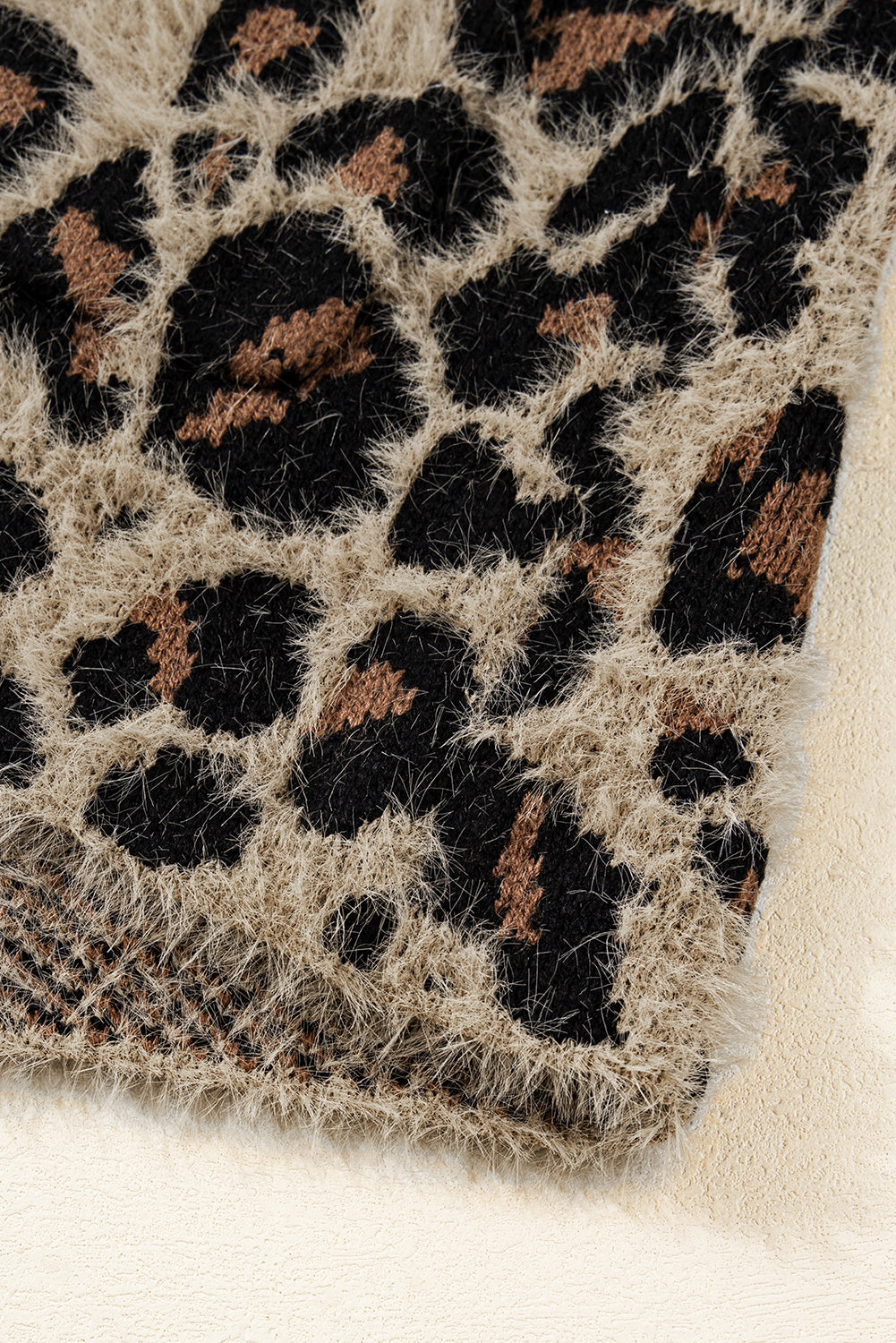 Brown Leopard Open Casual Cardigan-Sweaters & Cardigans/Cardigans-[Adult]-[Female]-2022 Online Blue Zone Planet