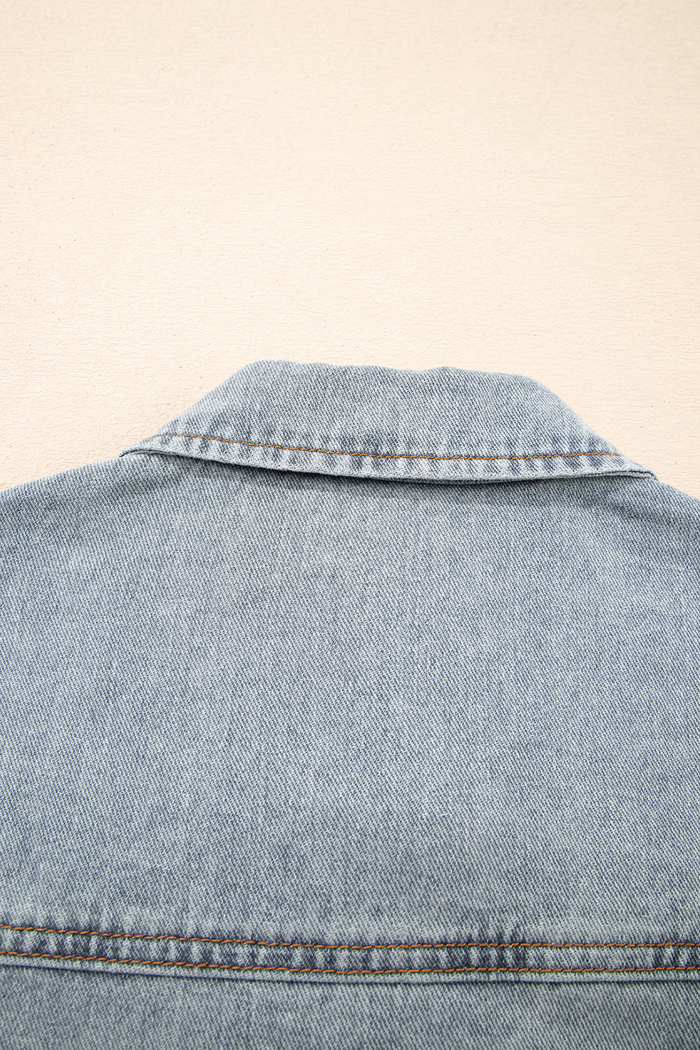 Beau Blue Street Style Zip Up Washed Denim Jacket-Outerwear/Denim jackets-[Adult]-[Female]-2022 Online Blue Zone Planet