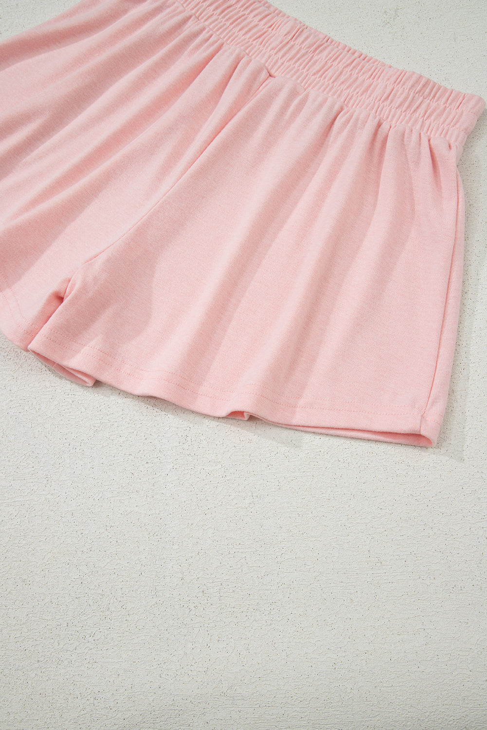 Light Pink 3 Piece Crop Tank Top Shorts with Cardigan Lounge Set-Loungewear & Sleepwear/Loungewear-[Adult]-[Female]-2022 Online Blue Zone Planet