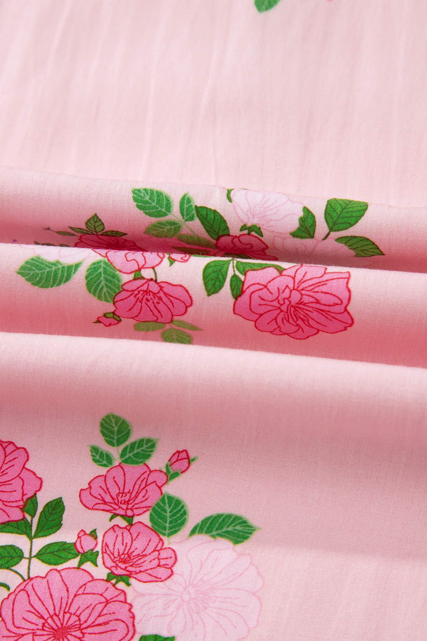 Pink Notched Neck Flutter Short Sleeve Floral Print Maxi Dress-TOPS / DRESSES-[Adult]-[Female]-2022 Online Blue Zone Planet