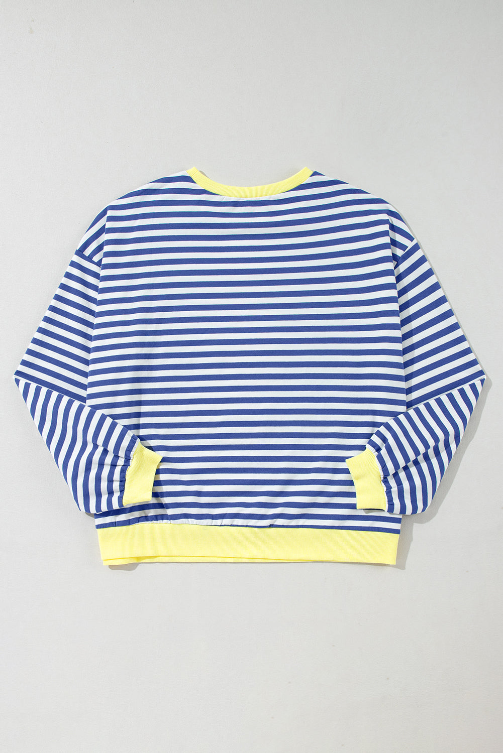 Black Stripe Contrast Edge Cross Seam Oversized Sweatshirt-Sweatshirts & Hoodies-[Adult]-[Female]-2022 Online Blue Zone Planet